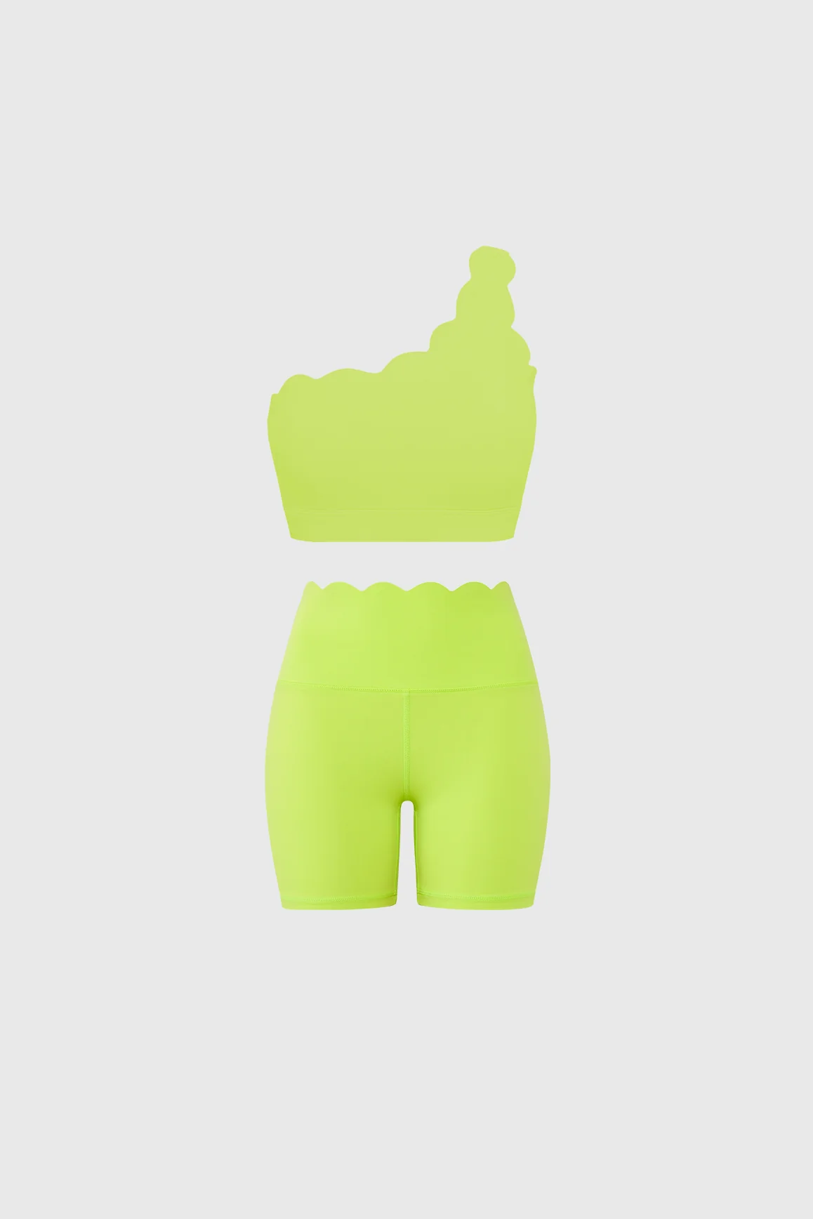 Dynamic One Shoulder Sports Bra + High-Waist Sculpting Biker Short