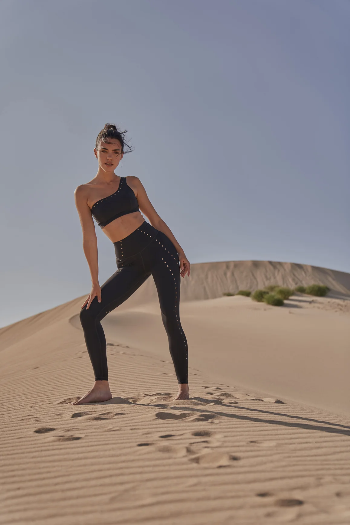 One-shoulder Laser Cut Sports Bra + Training Laser Cut Legging