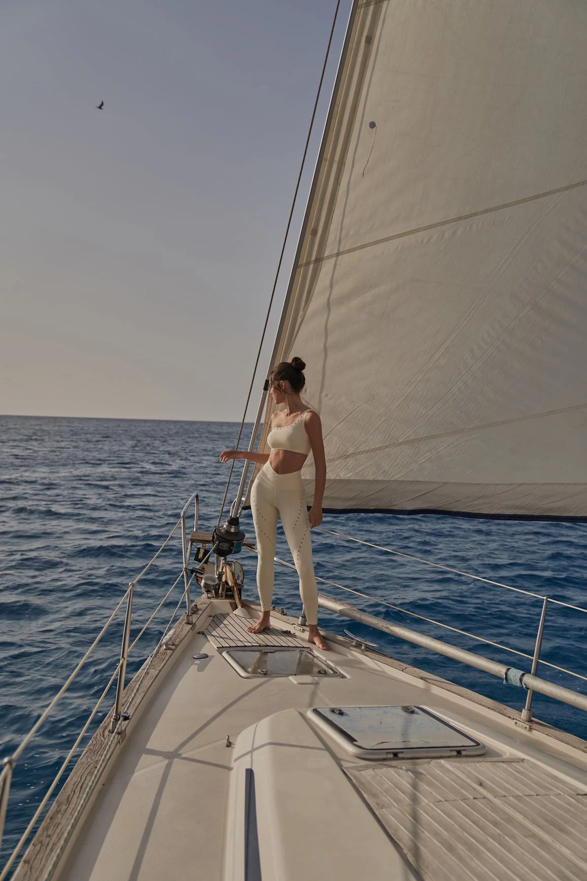 One-Shoulder Laser Cut Sports Bra + V-Waist Laser Cut Sports Legging