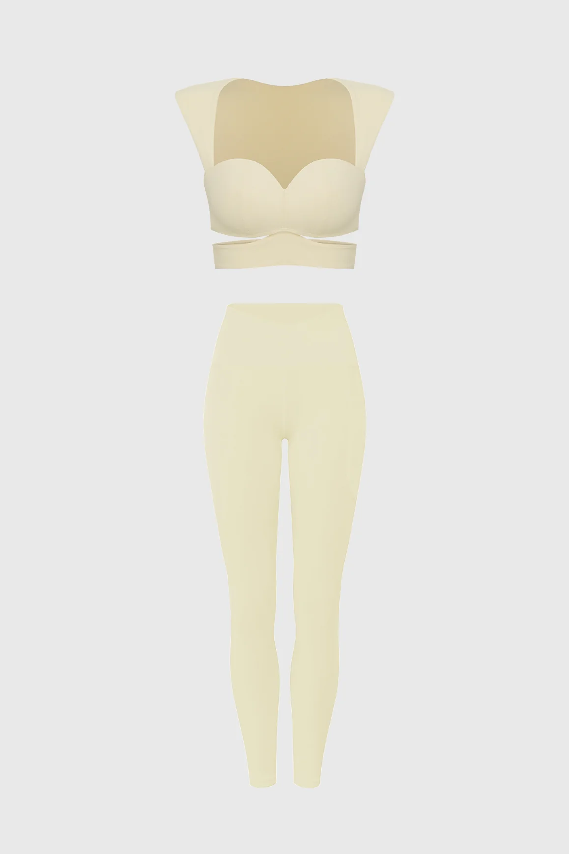 Elegant Corset Sports Bra + V-Waist Utility Legging