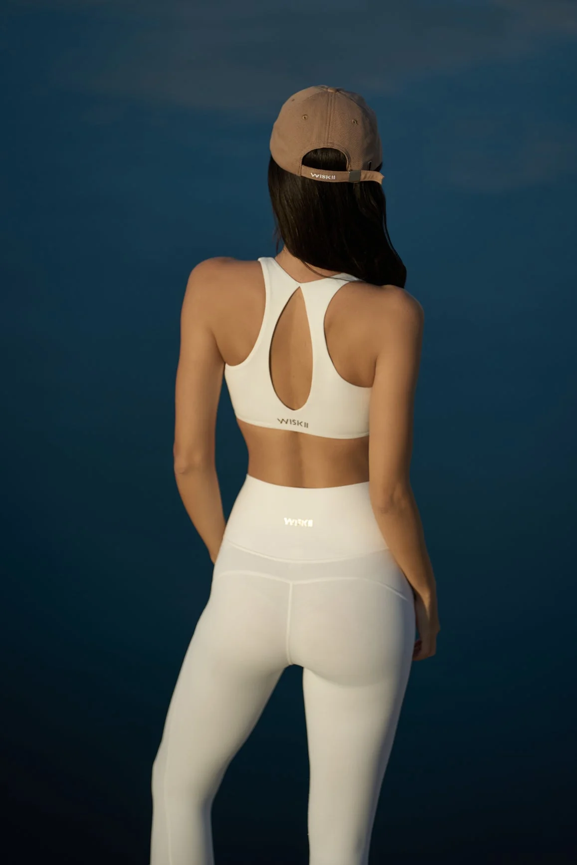 WISKII Ruched Sports Bra + V-waist Yoga Legging