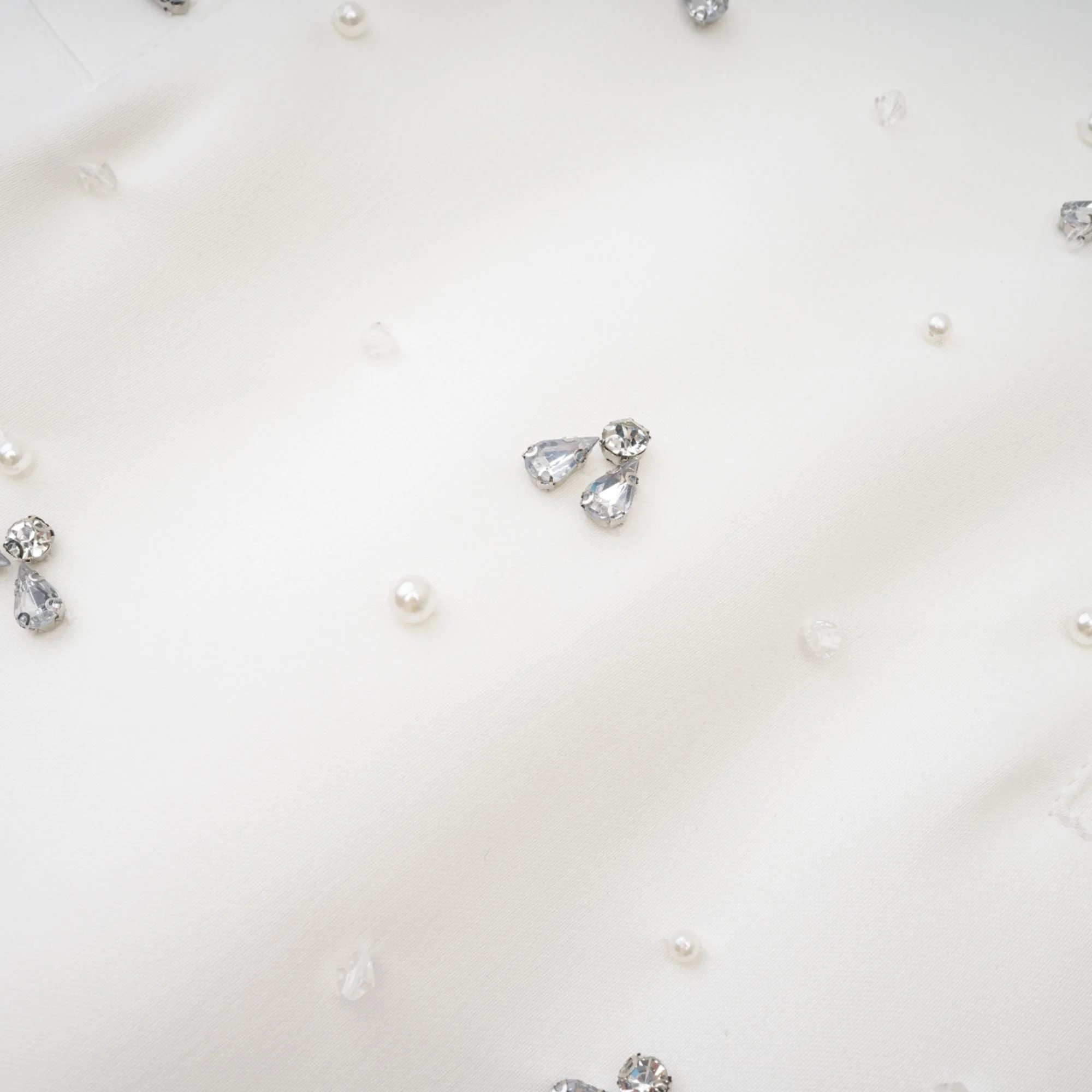 Melisande white embellished mini dress