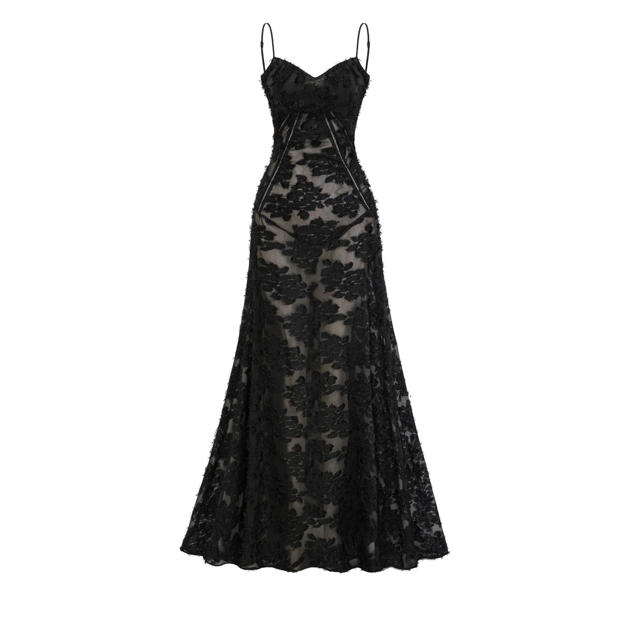 Emmelina floral lace maxi dress