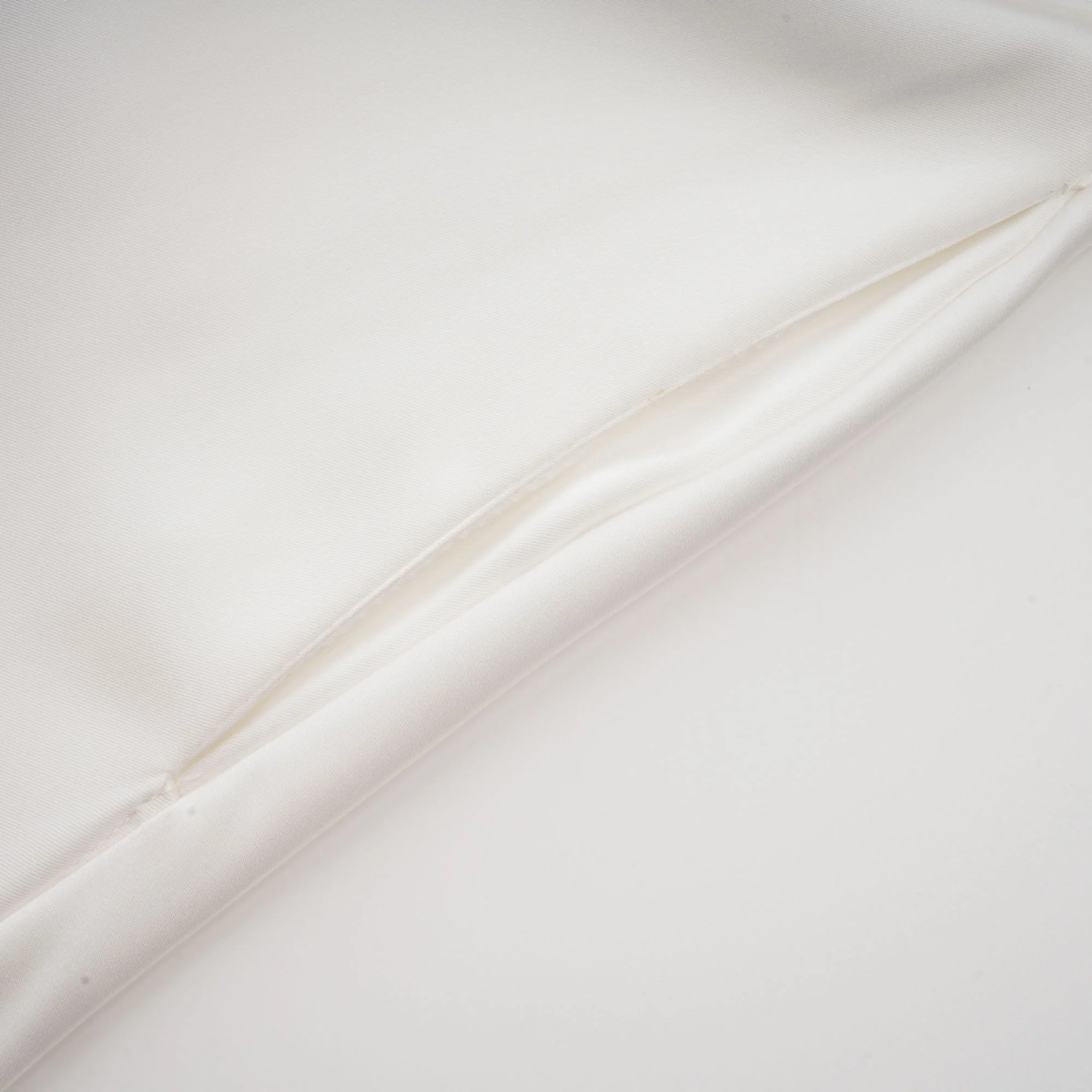 Lucena white scoop-back cowl-neck dress