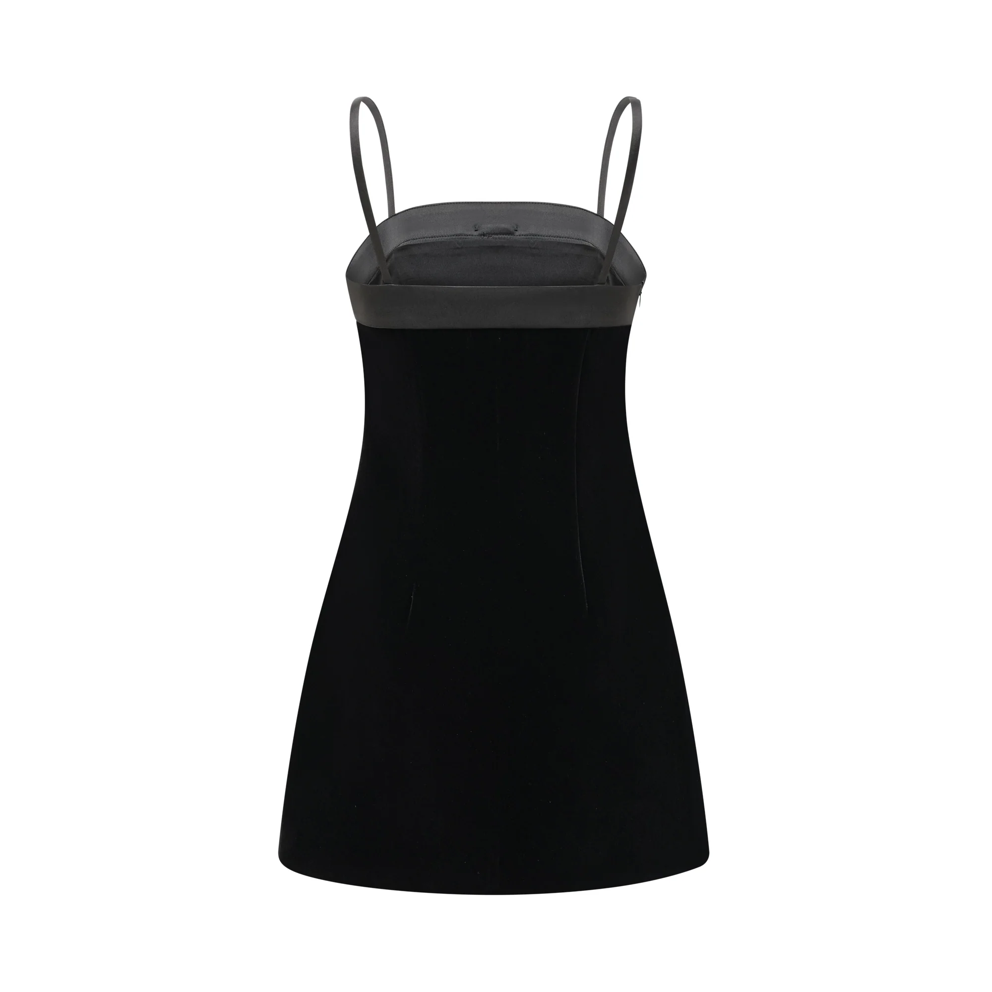 Reeva bow-embellished velvet mini dress