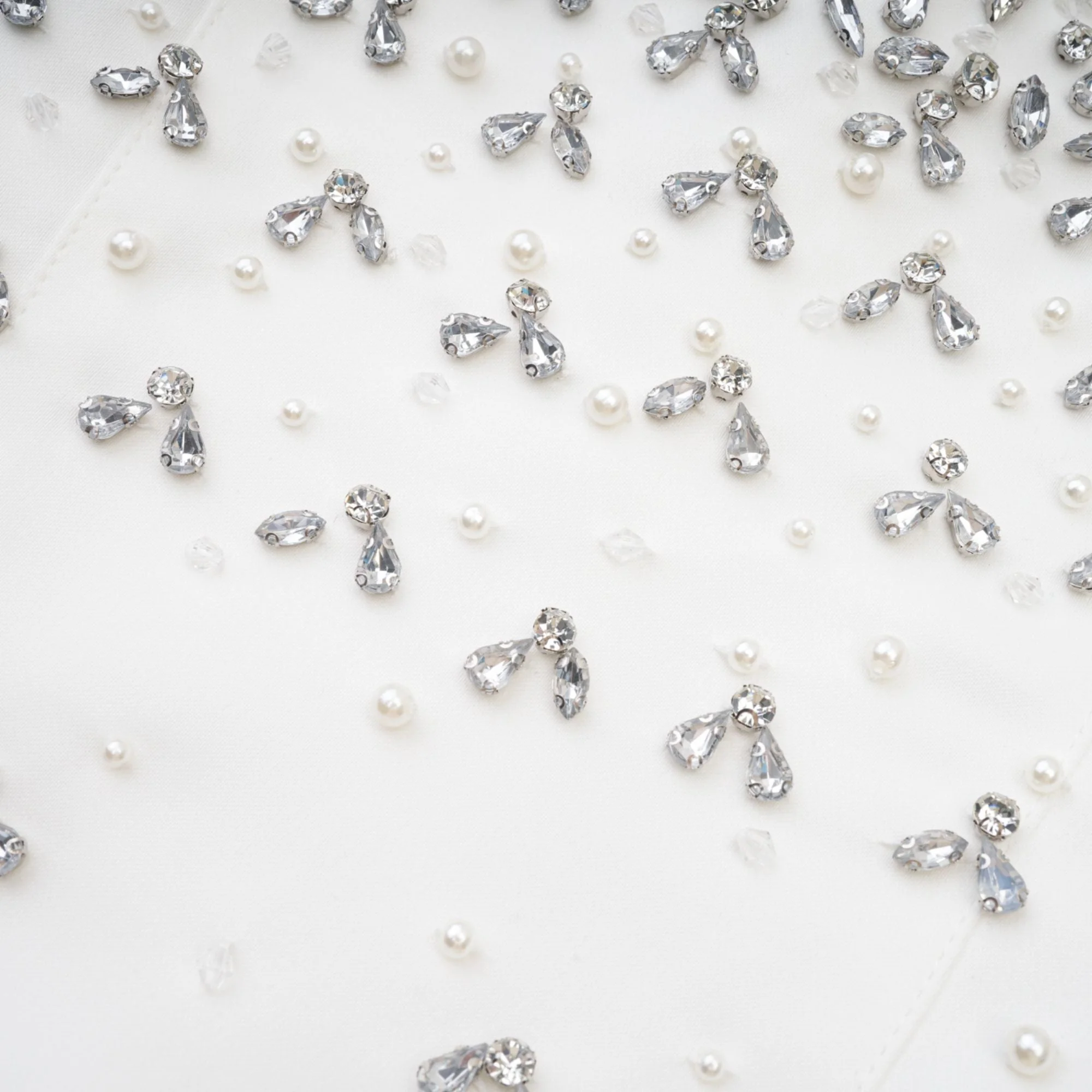 Melisande white embellished mini dress