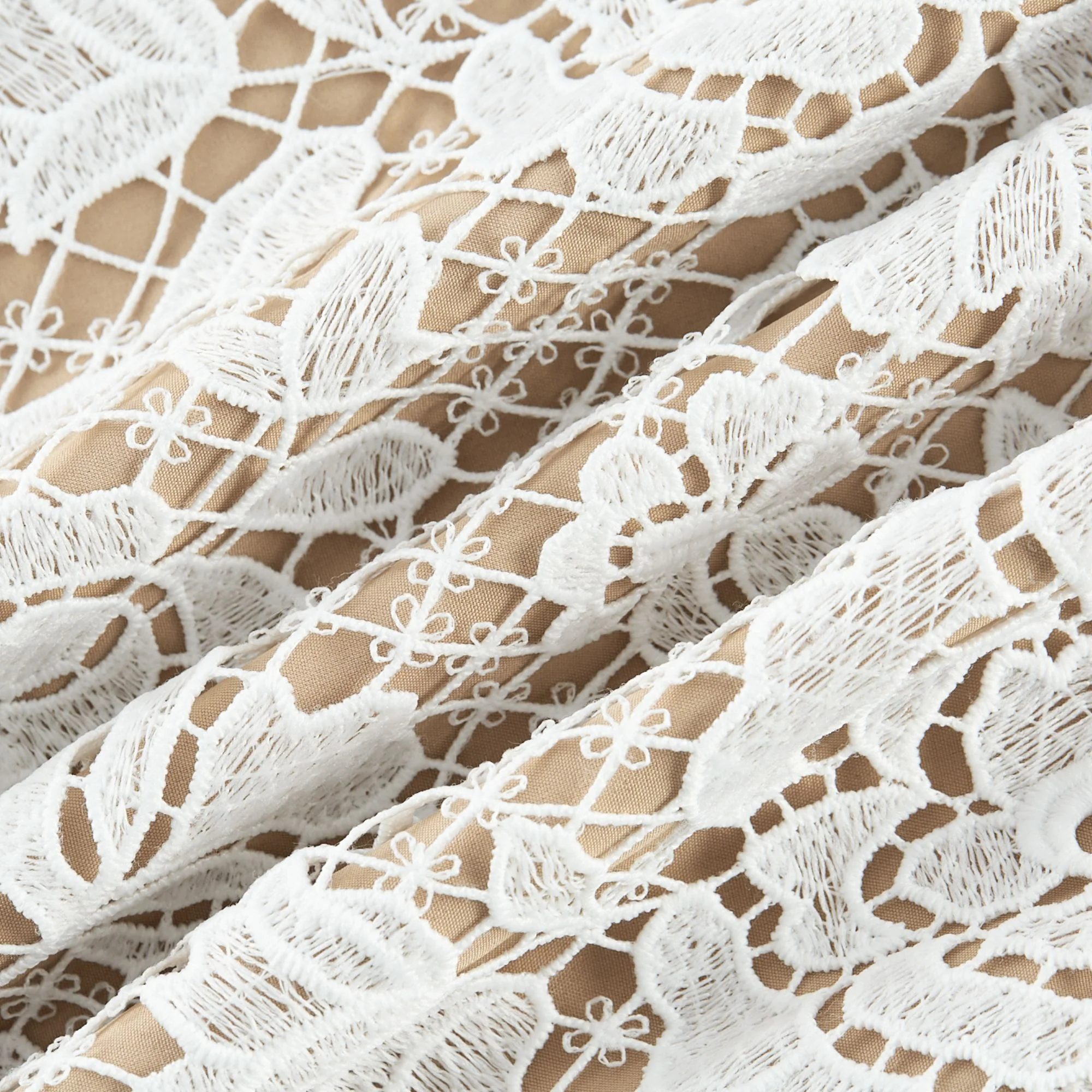 Hermine faux-floral embellished semi-sheer midi dress