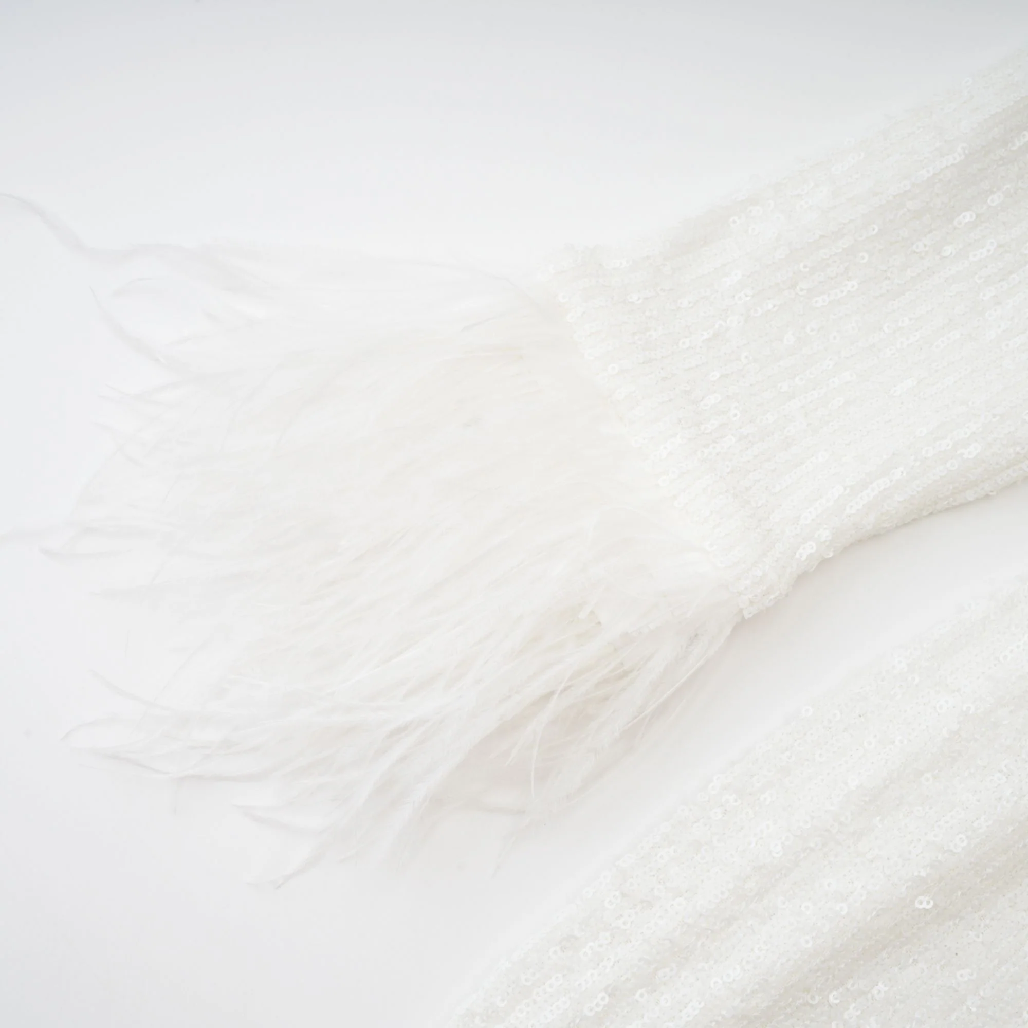 Amorata feather-trim embellished dress