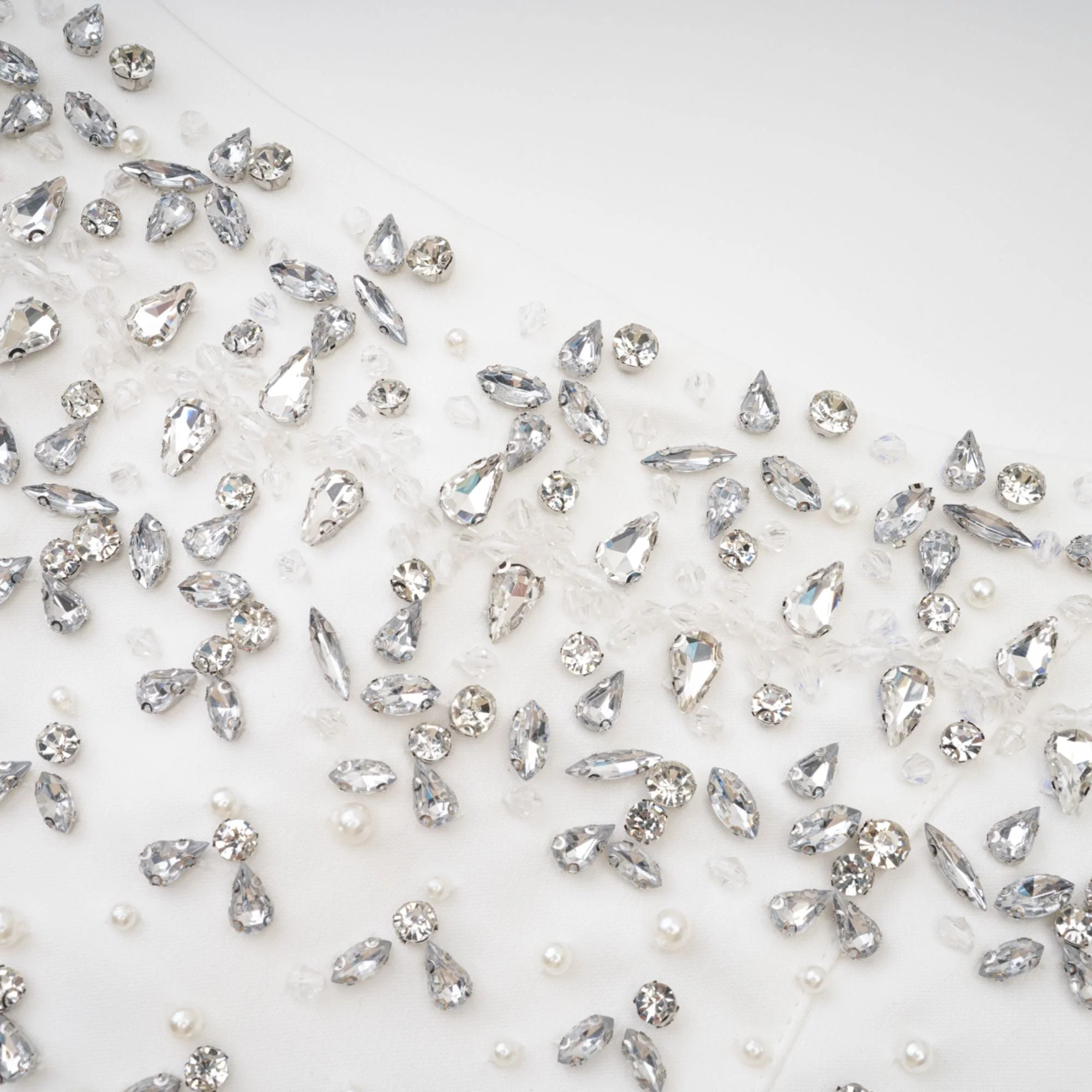 Melisande white embellished mini dress