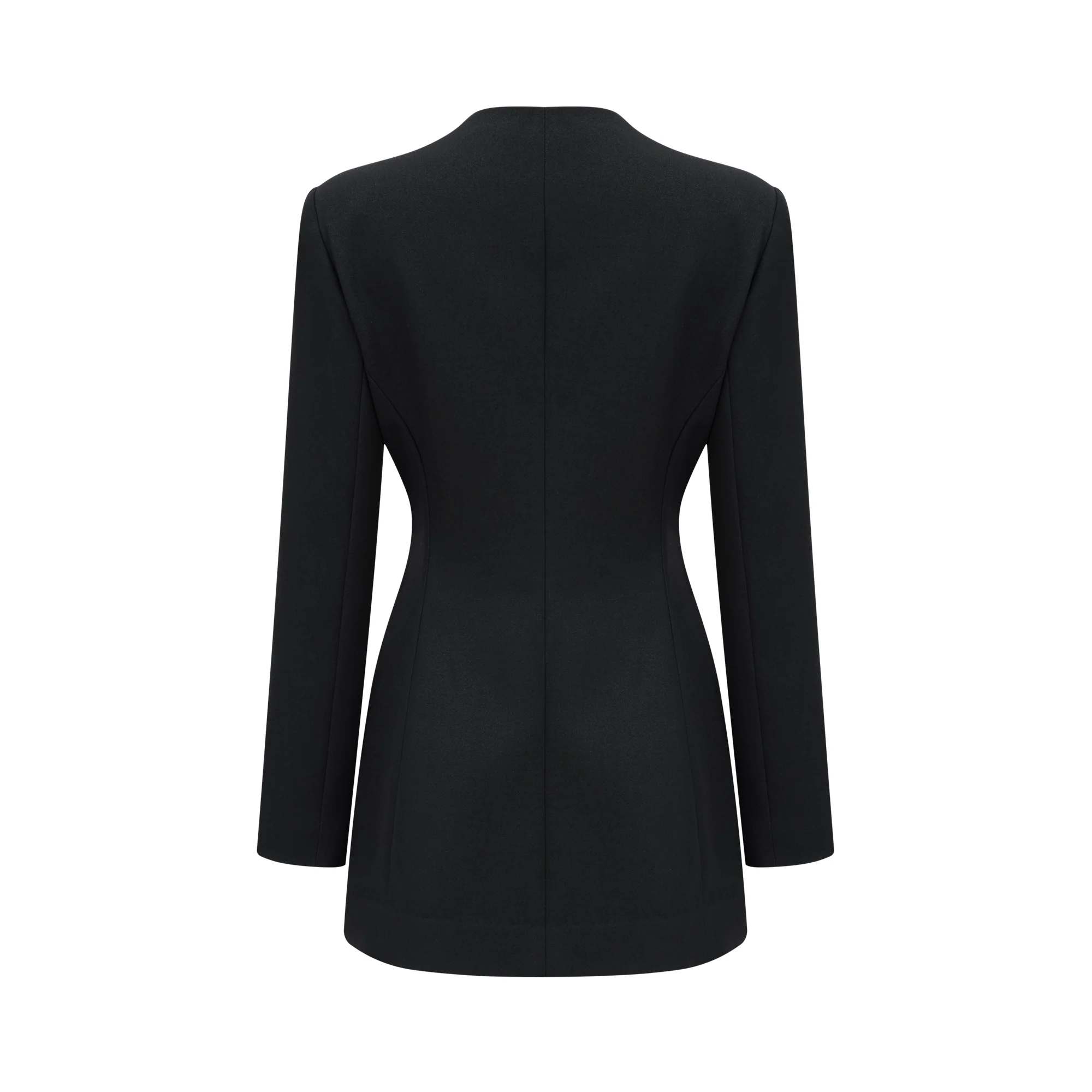 Lisette black jacket mini dress