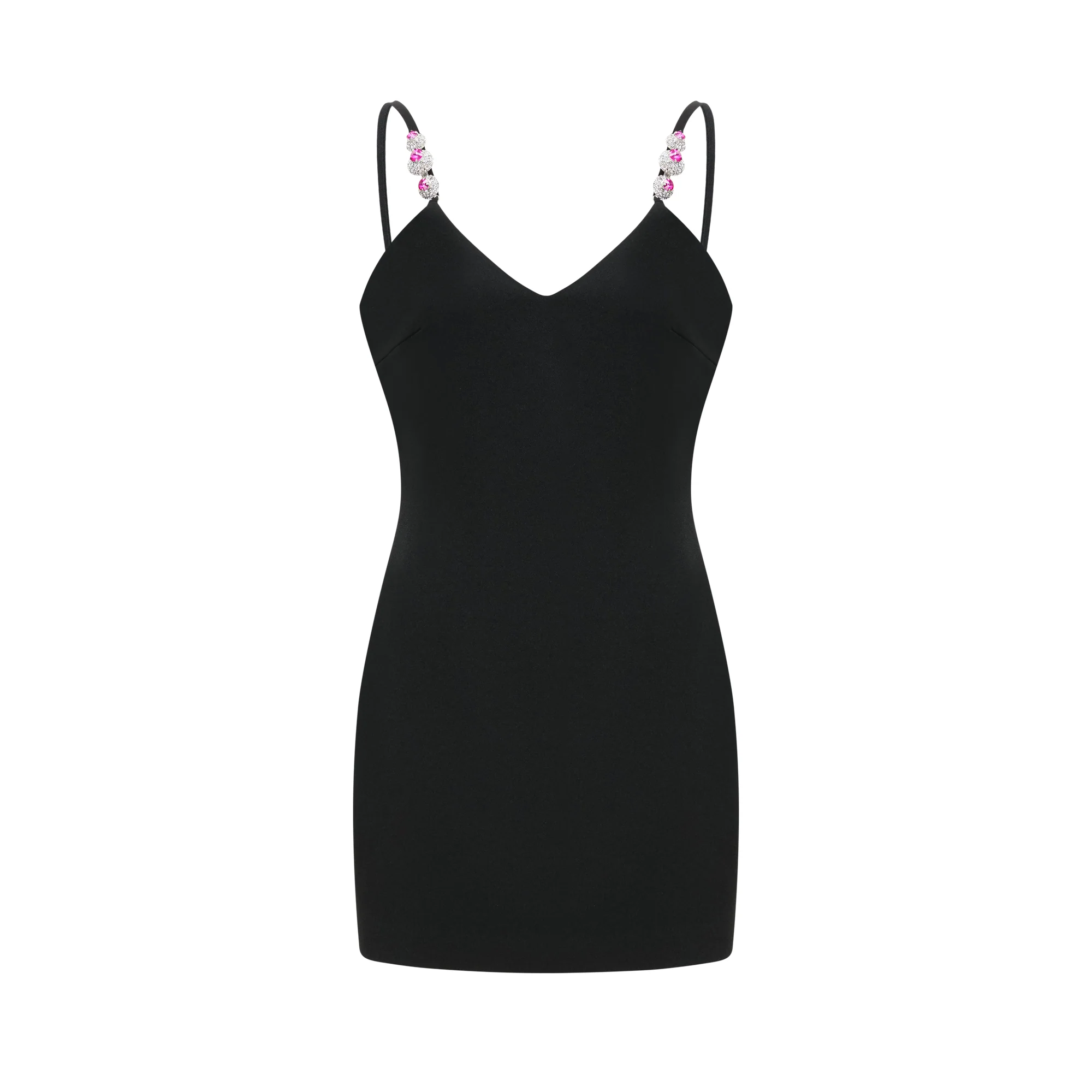 Lucinda crystal-embellished crepe mini dress