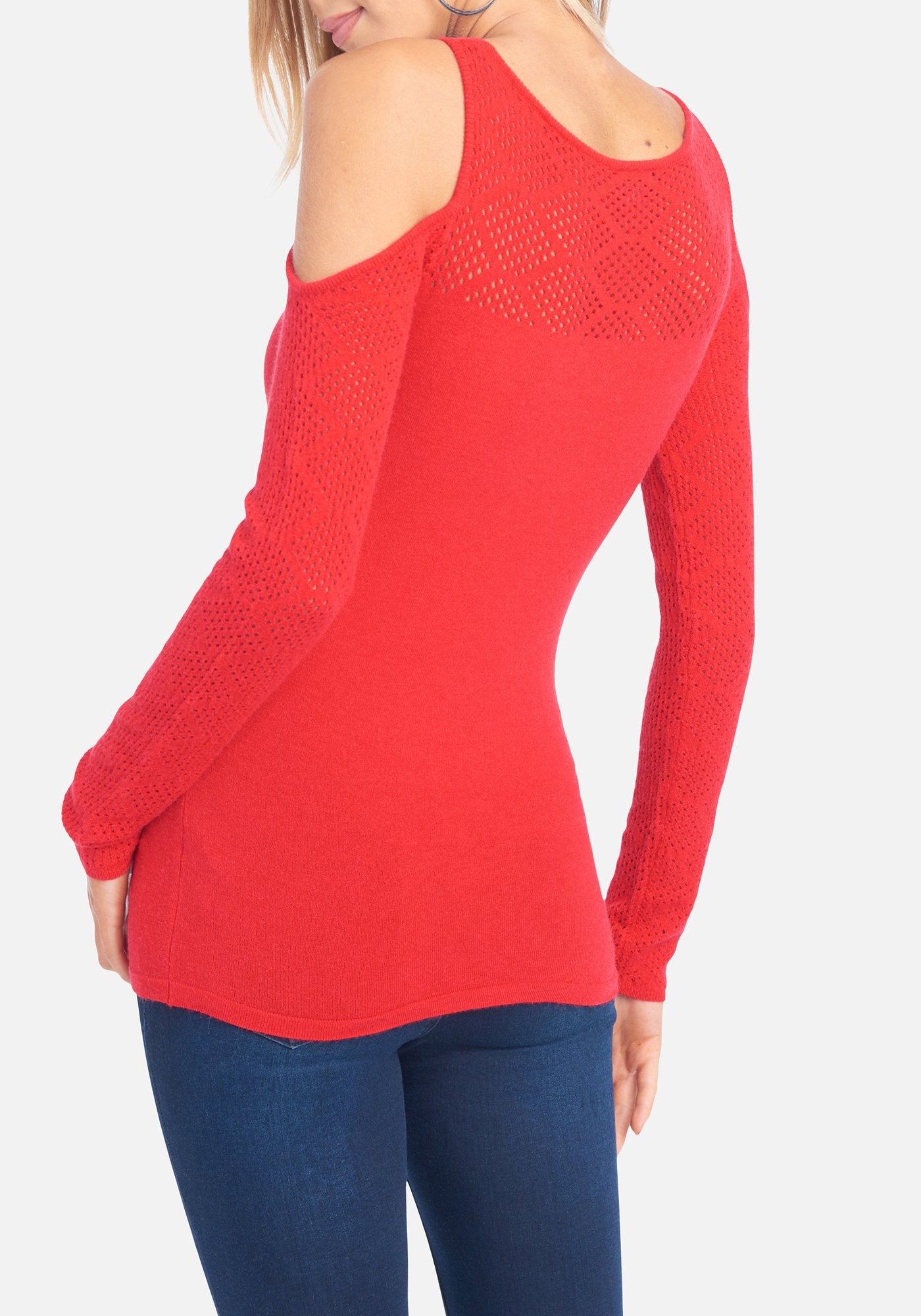 Bebe Logo Cold Shoulder Top