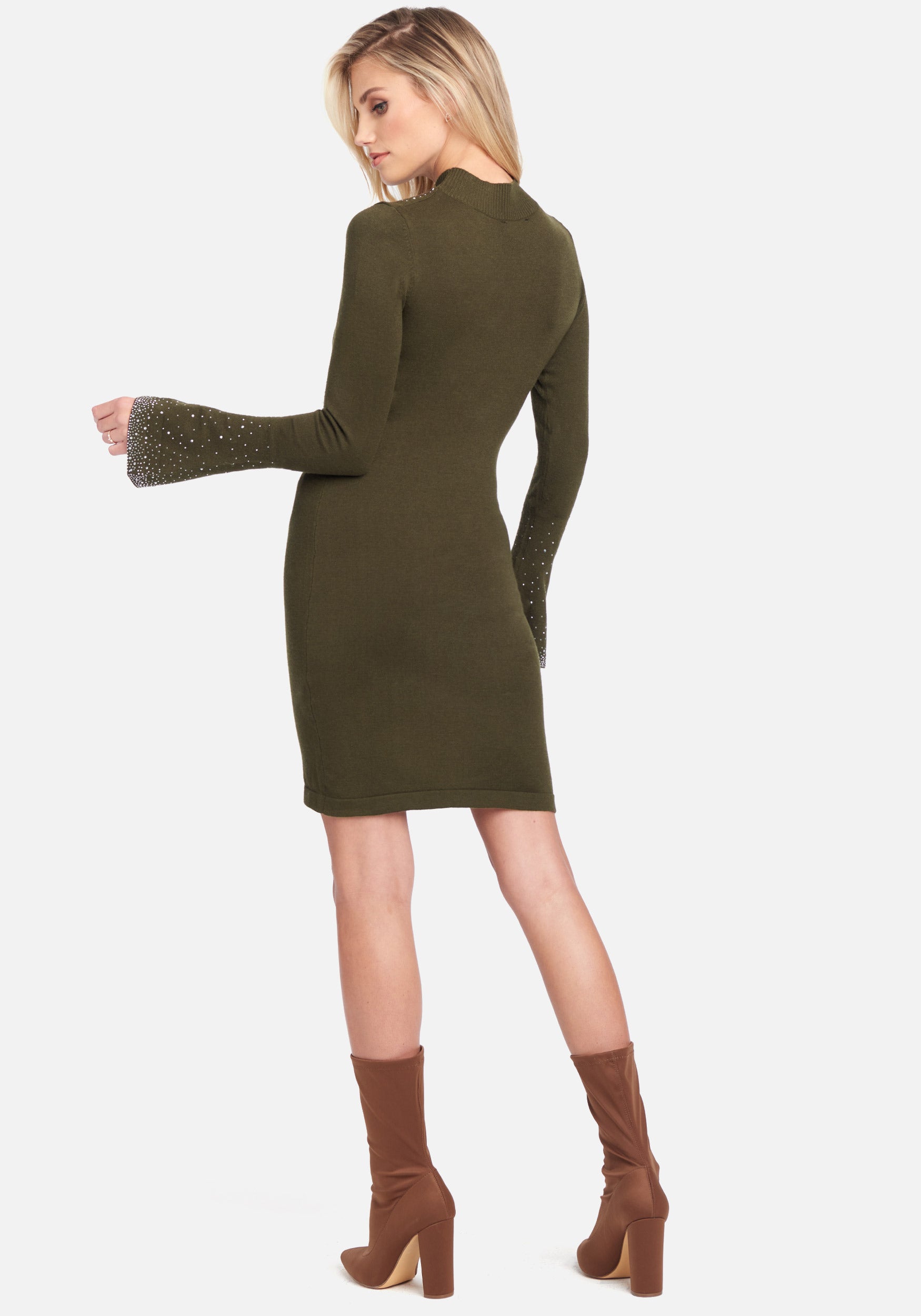 Turtle Neck Sweater Dress