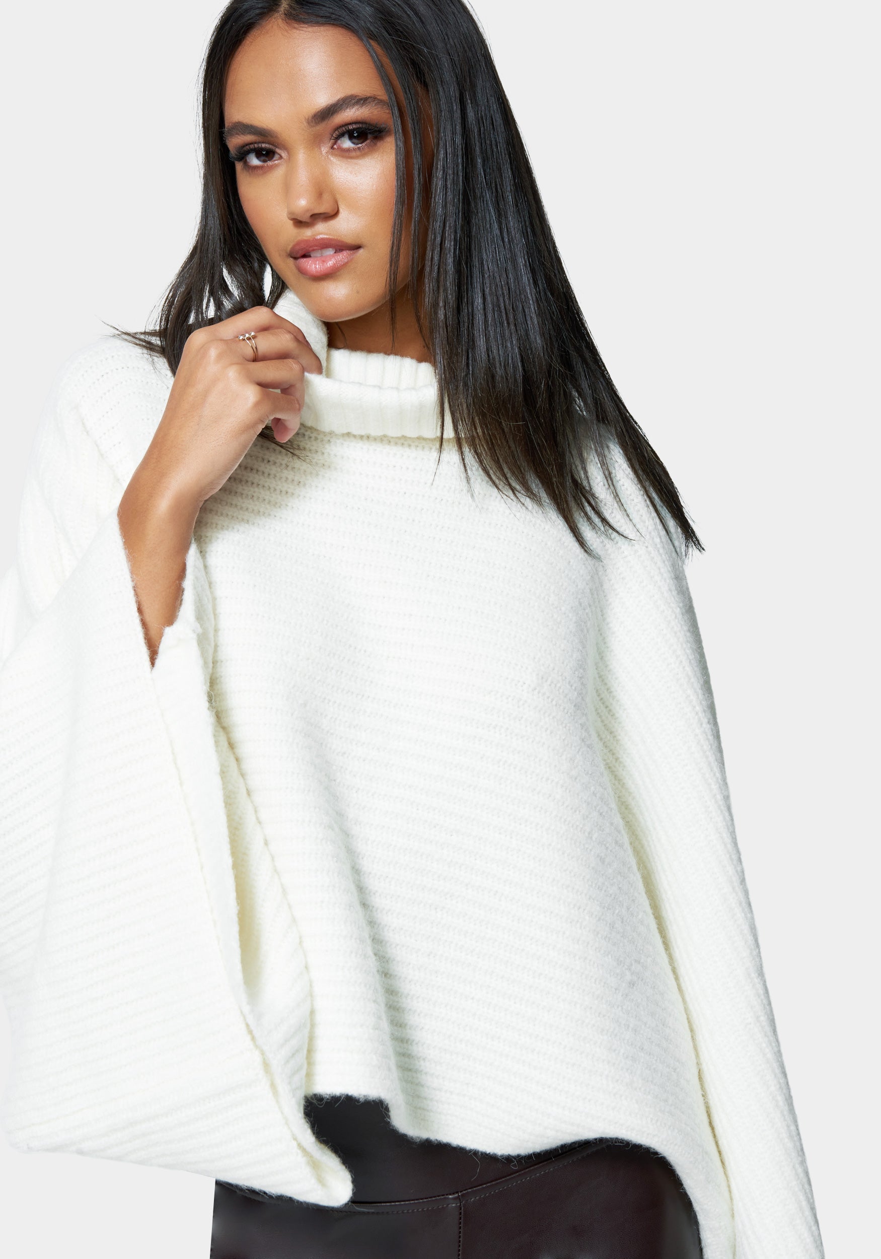 Oversized Mock Neck Sweater