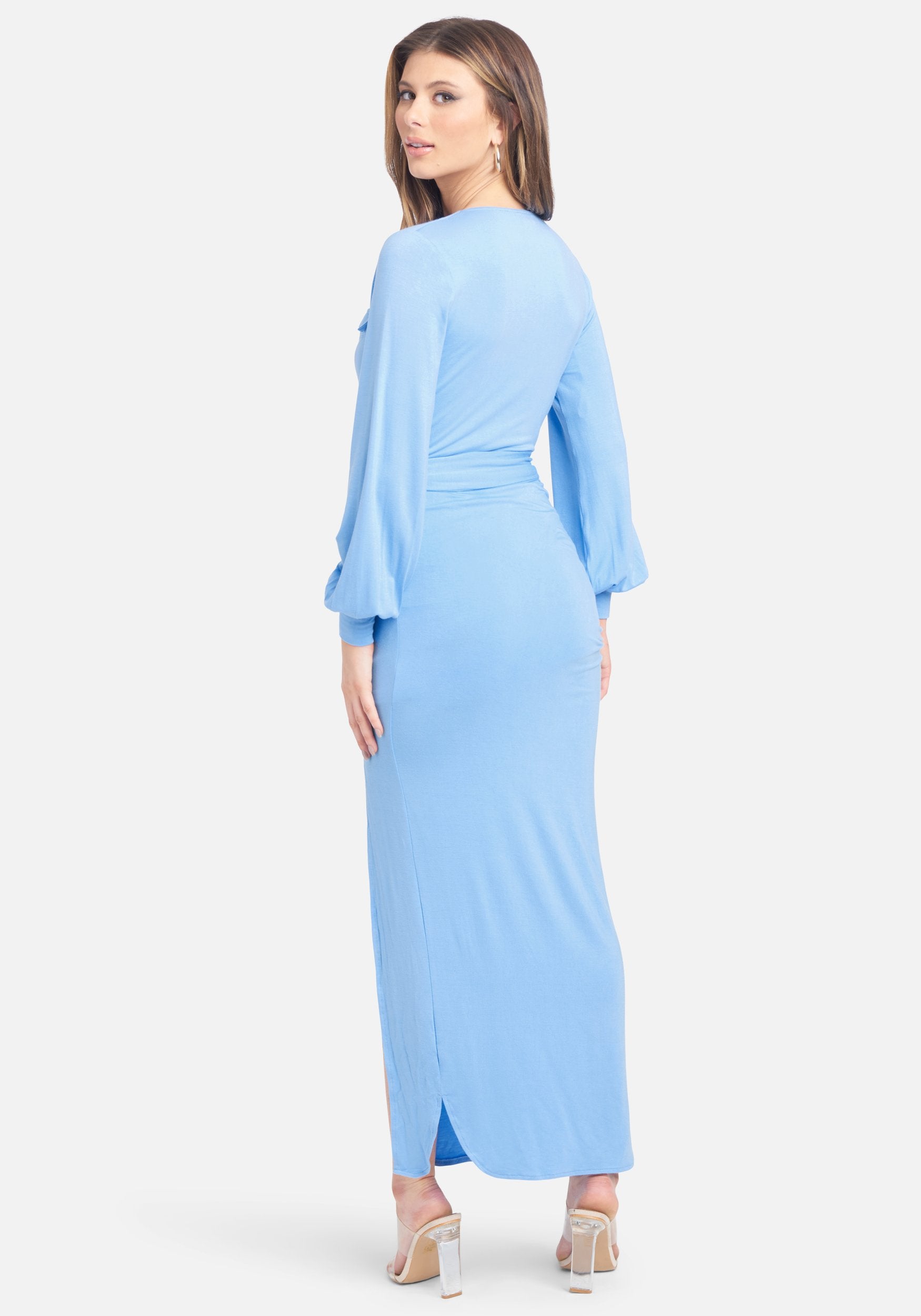 Utility High Slit Maxi Dress