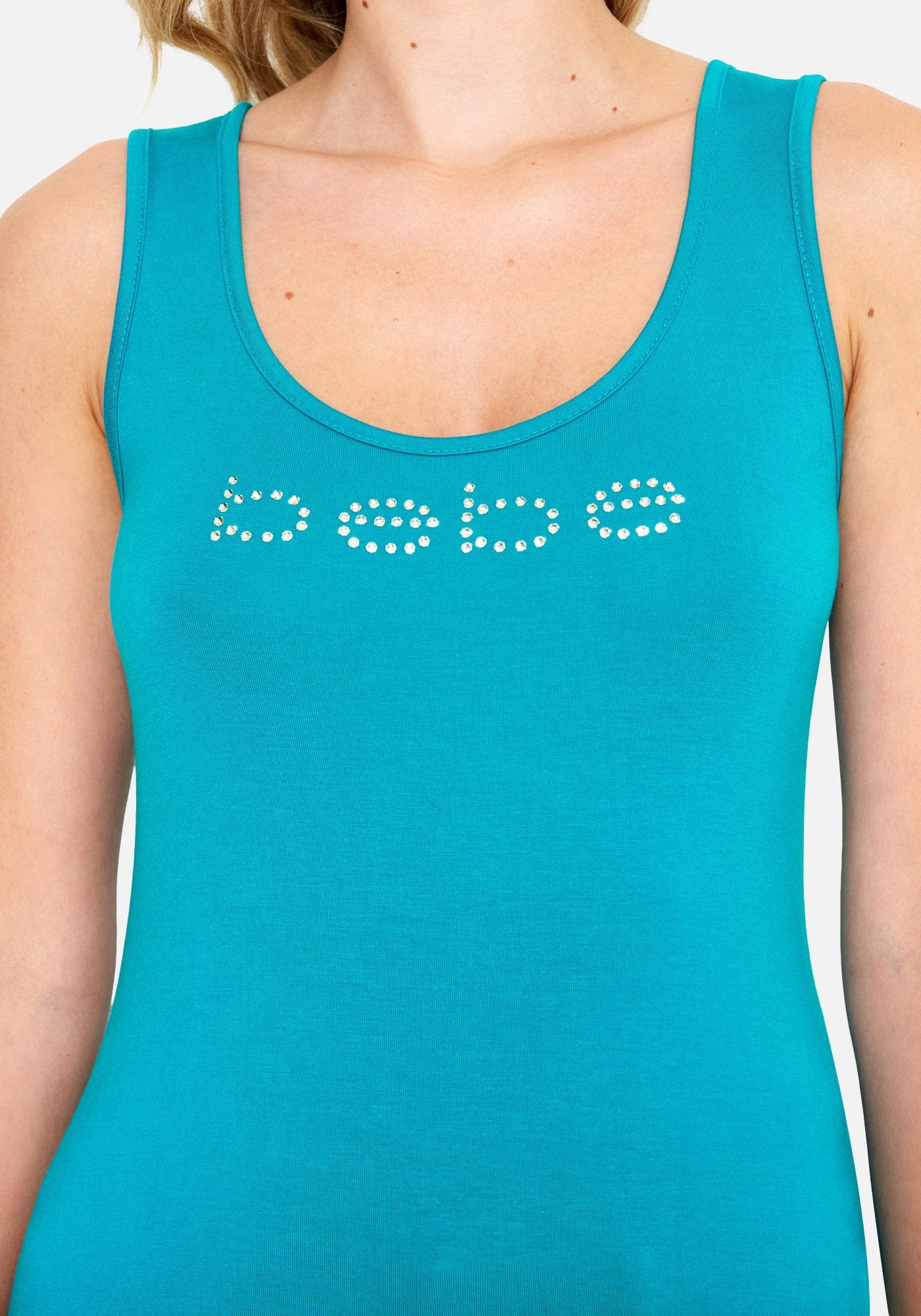Crystal Logo Jersey Tank Top