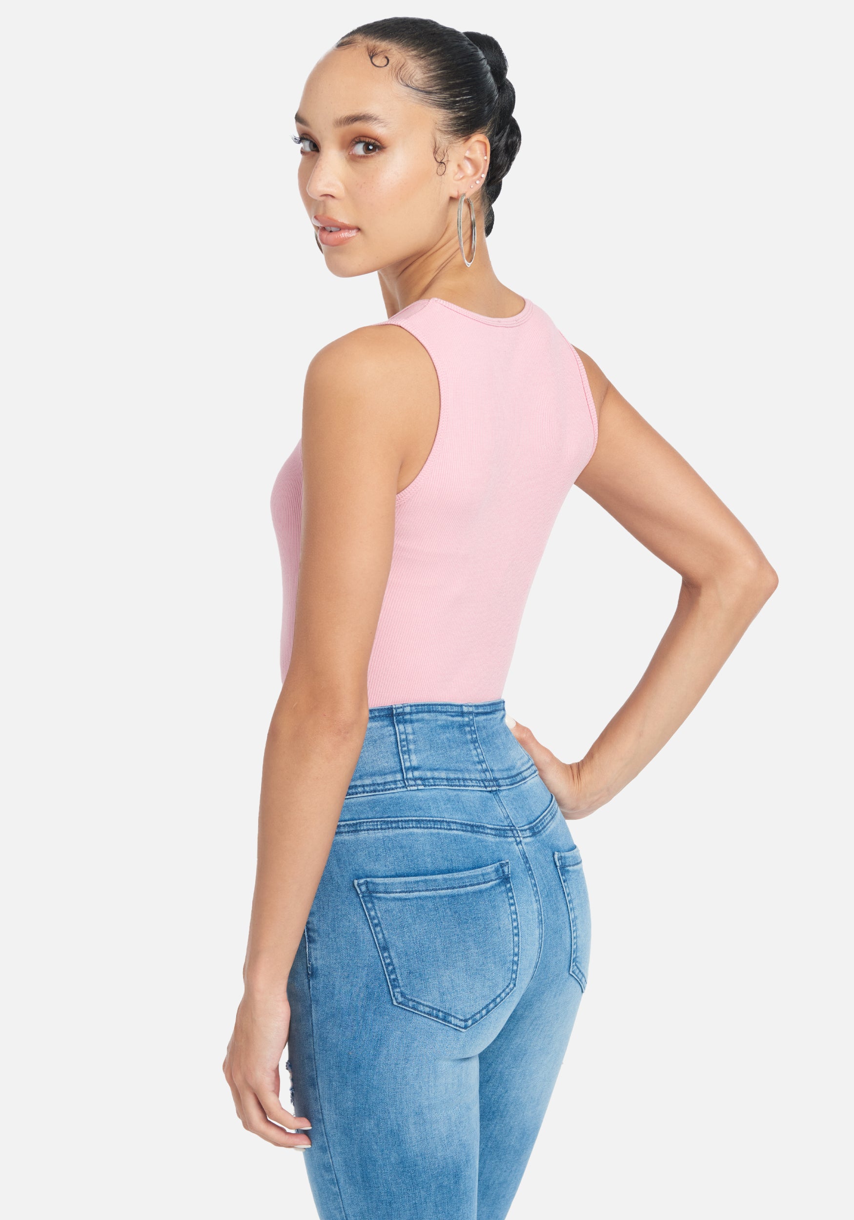 Crystal Logo V-Neck Tank Top