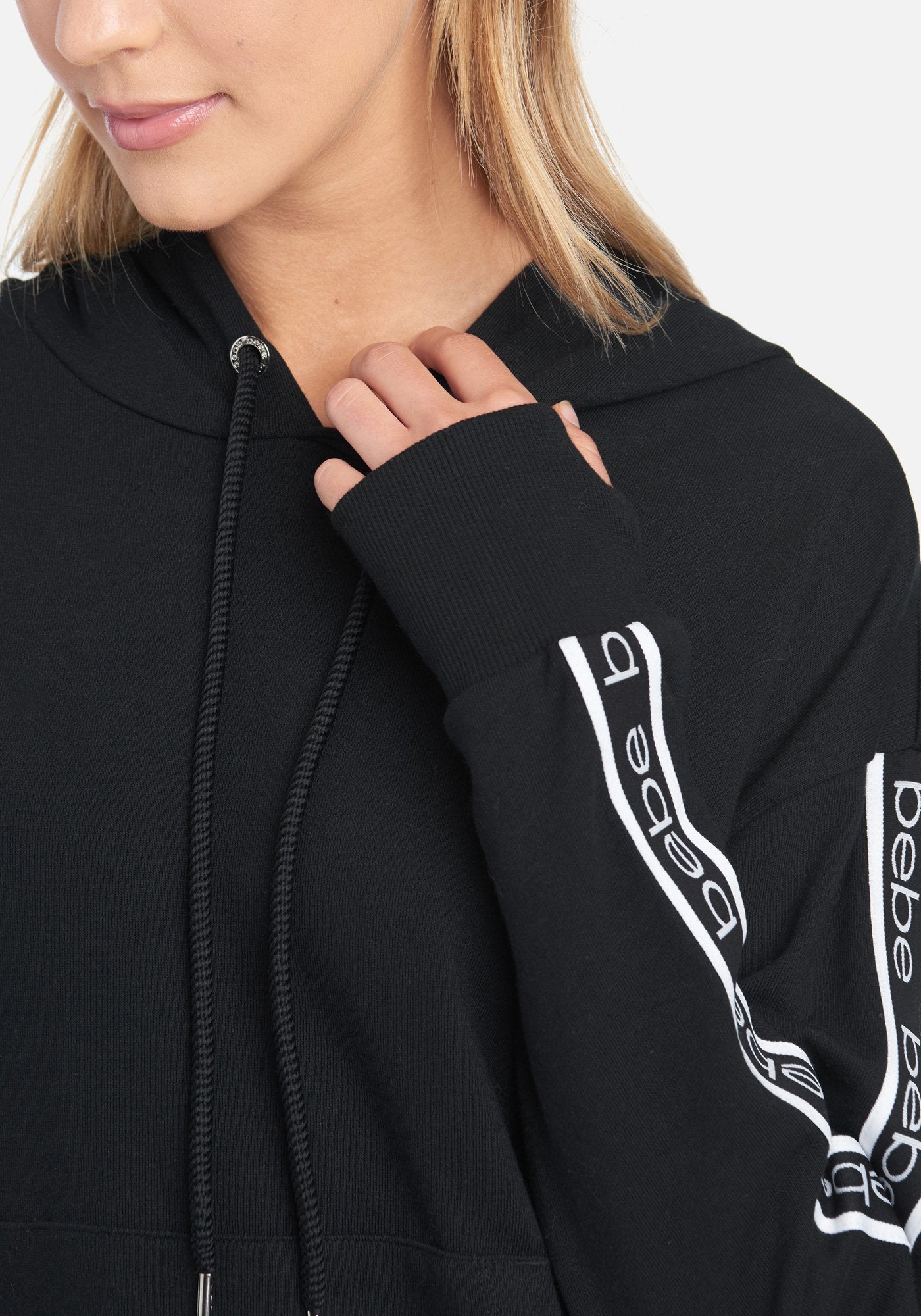 Bebe Sport Logo Taping Hoodie