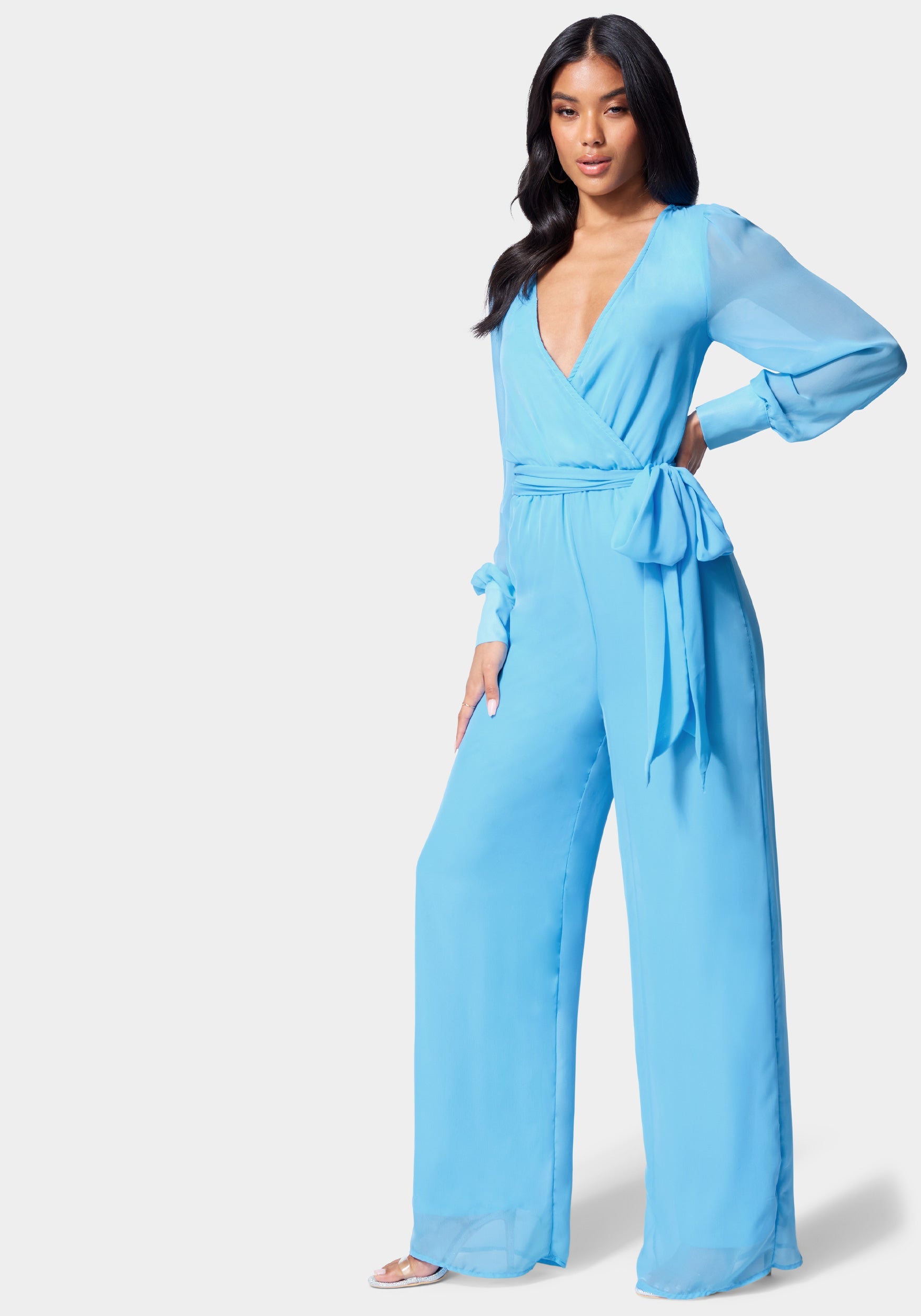 Surplice Wrap Jumpsuit
