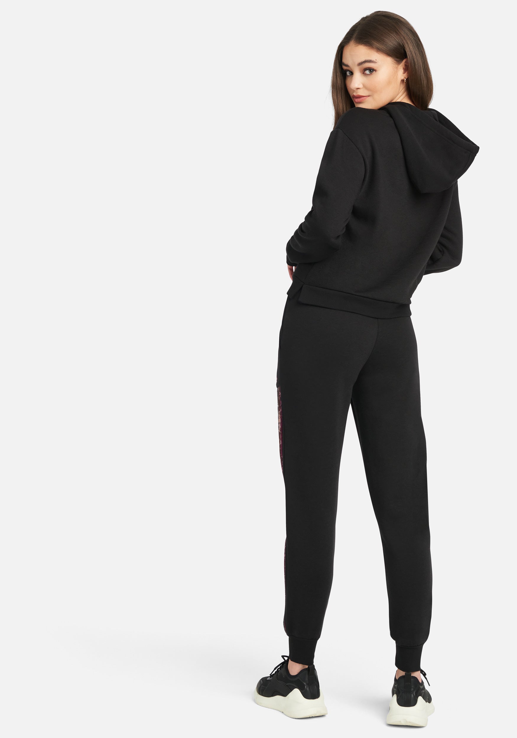 Bebe Sport Sequin Stripe Jogger