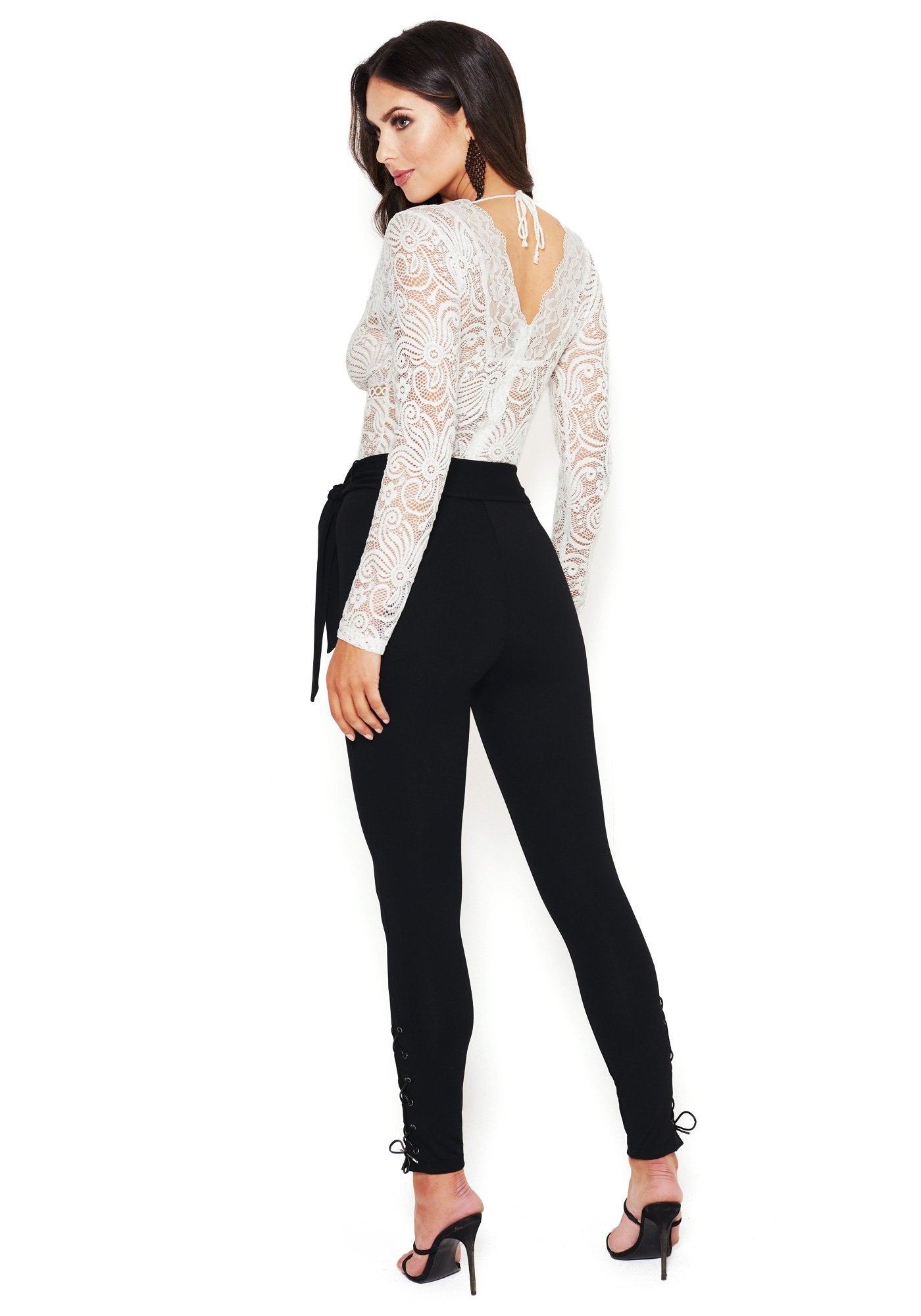 Bow Detail Side Lacing Legging