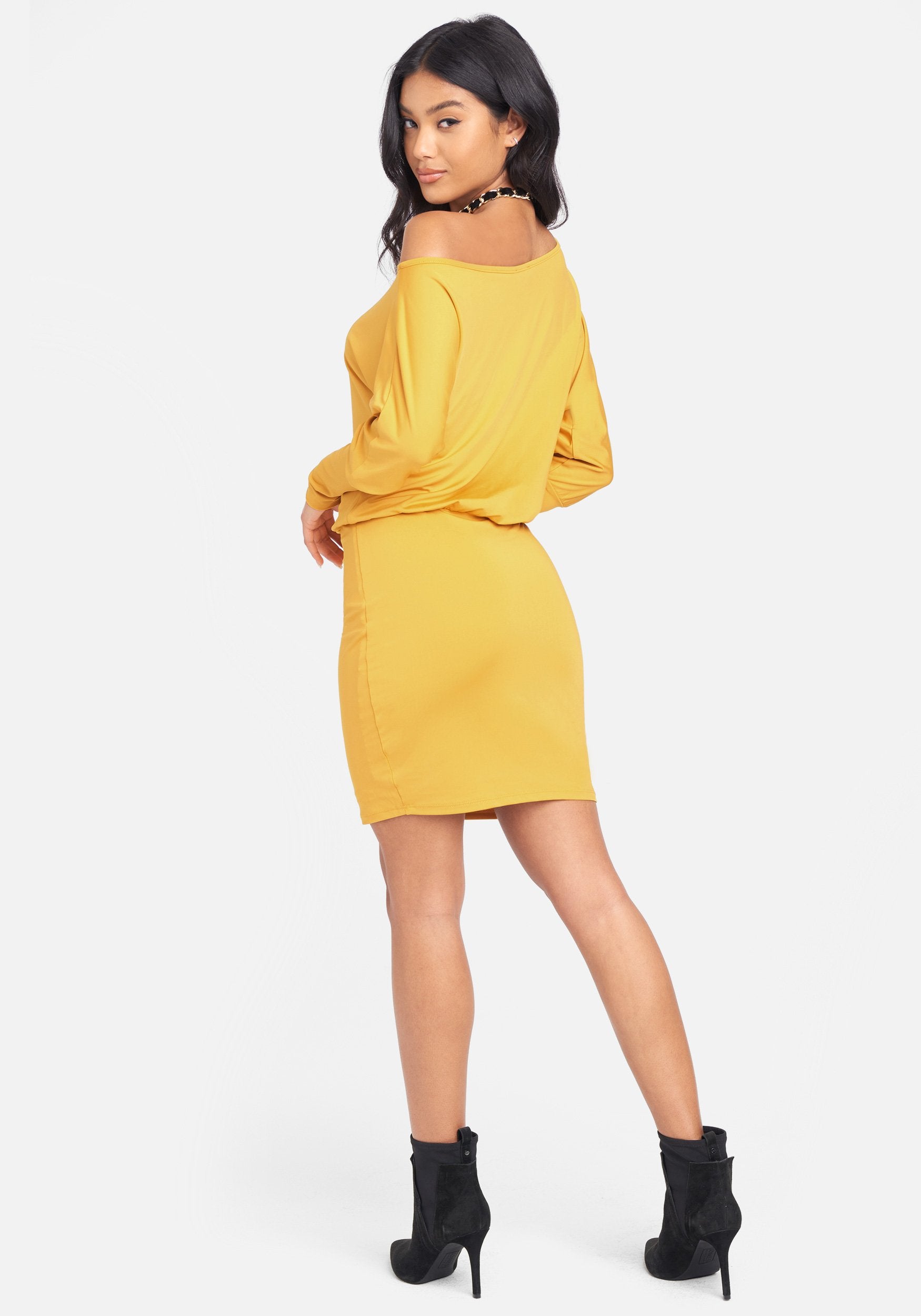 Off Shoulder Slinky Dress