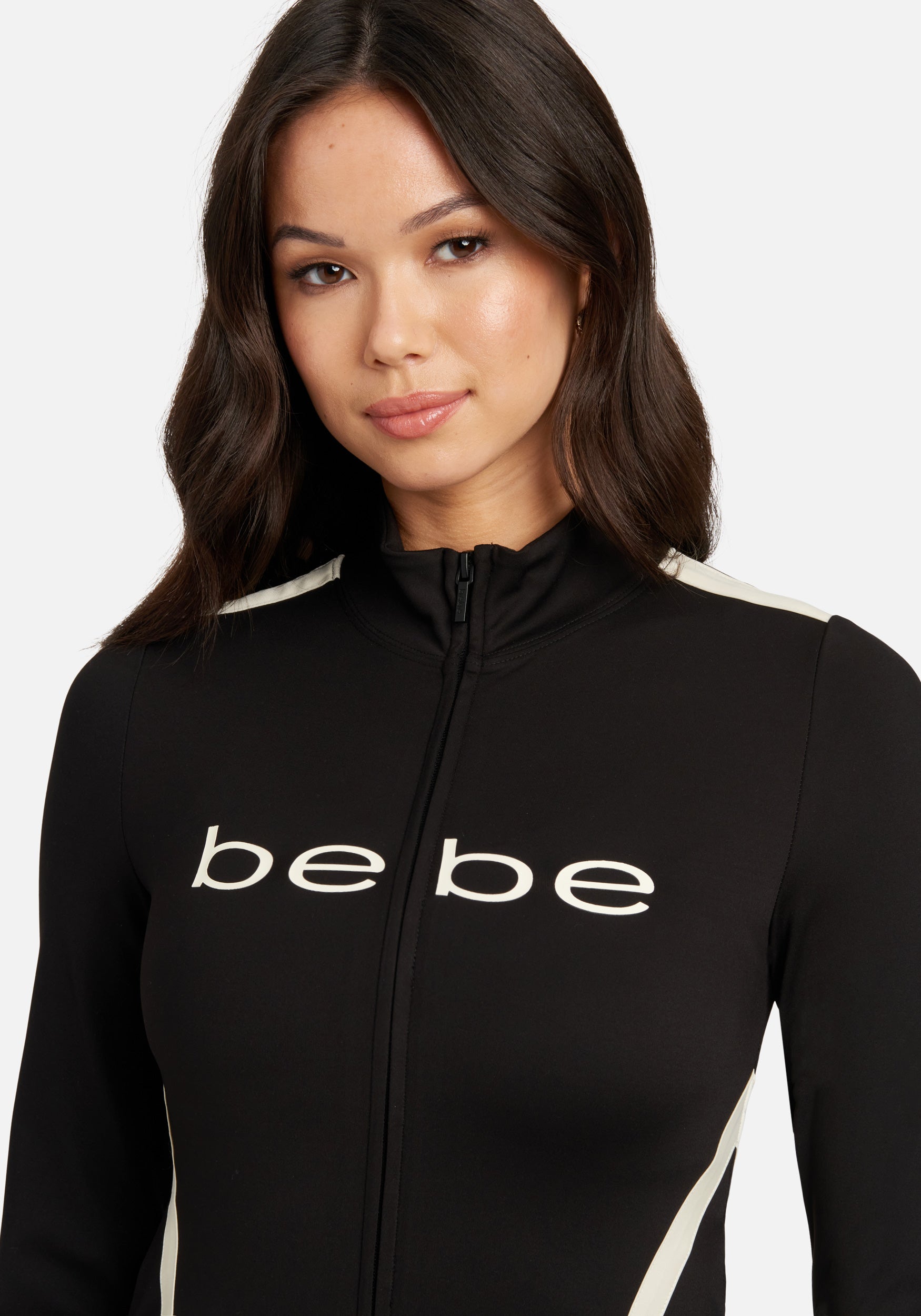 Bebe Rubberized Logo Jacket