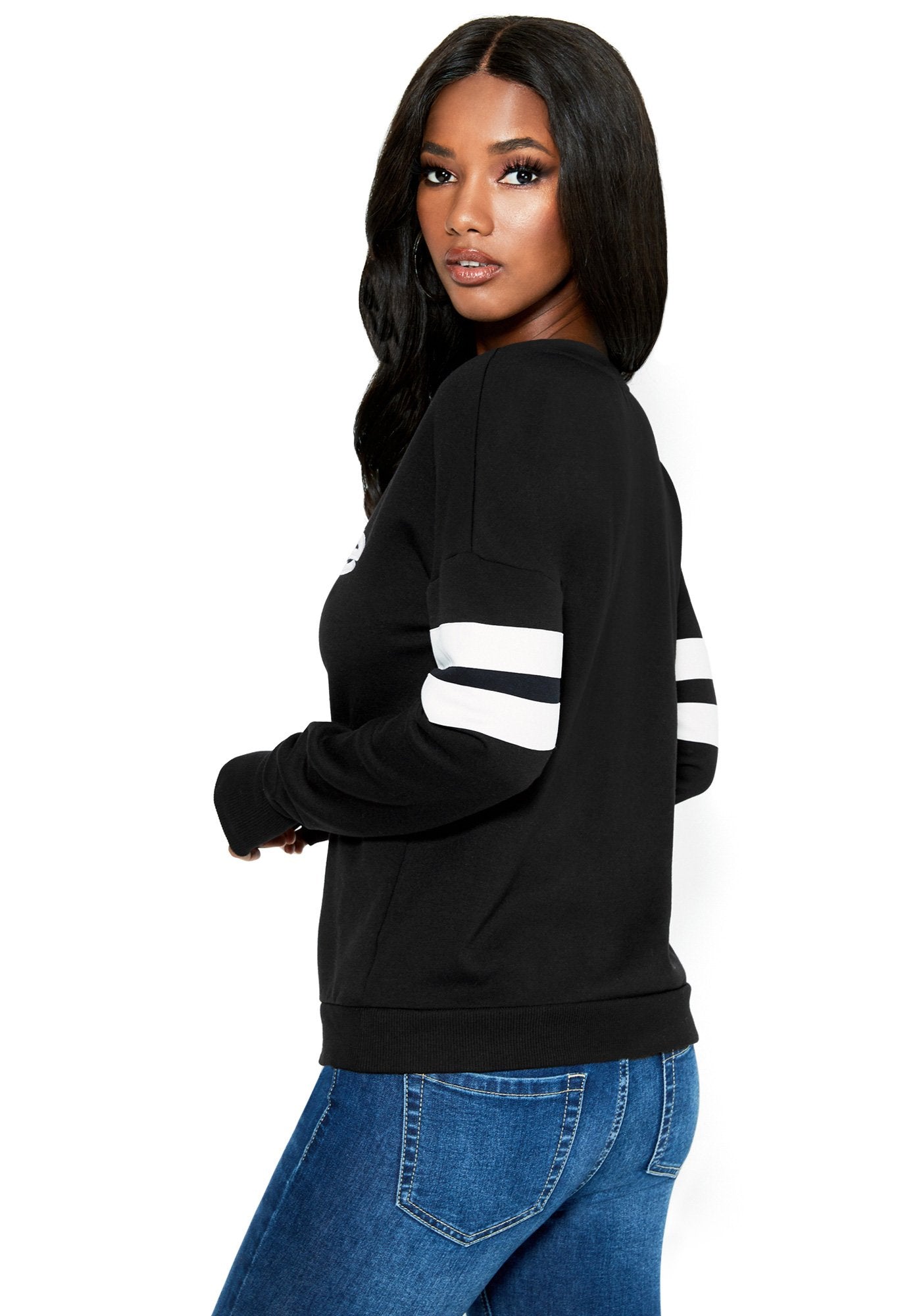 Sherpa Logo Black Sweatshirt
