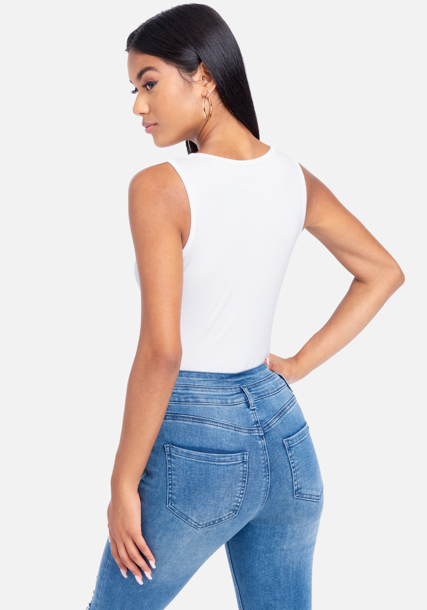 Crystal Logo Jersey Tank Top