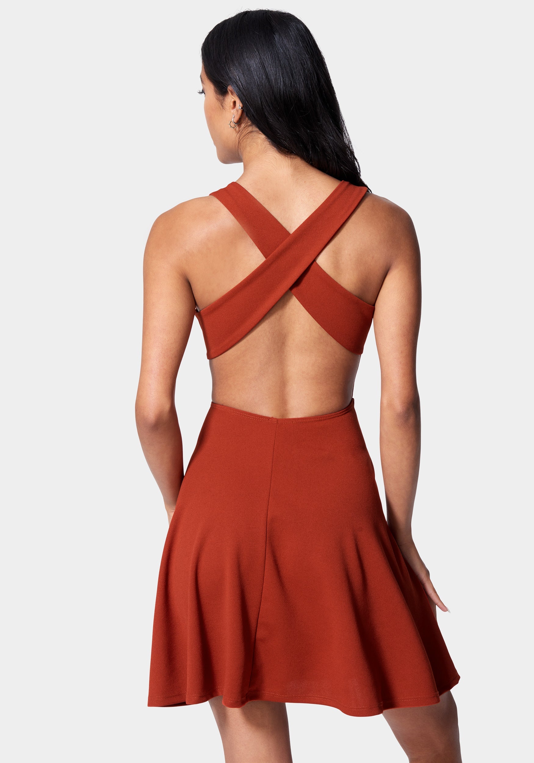 Cross Back Skater Dress