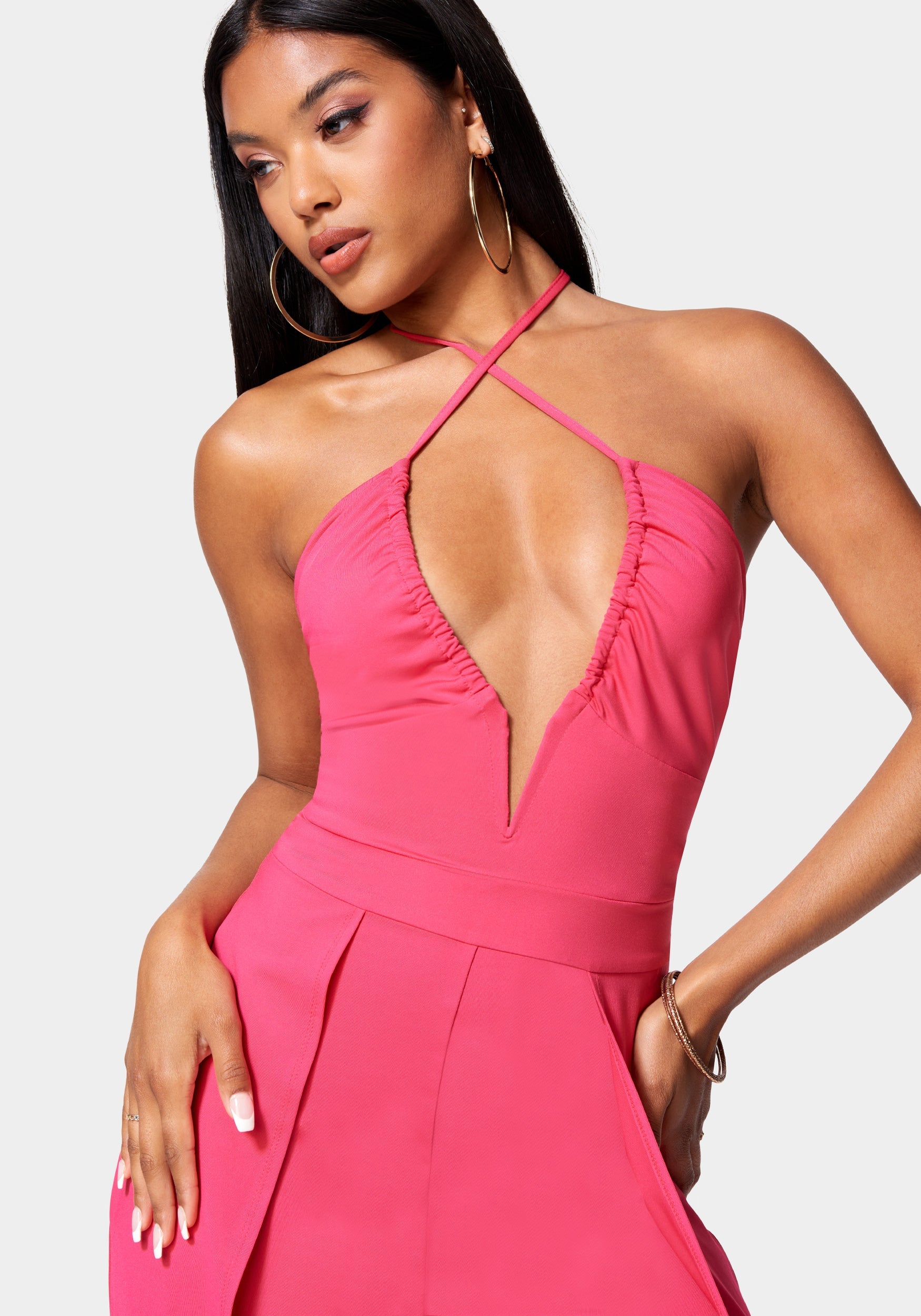 Strappy Slit Leg Jumpsuit