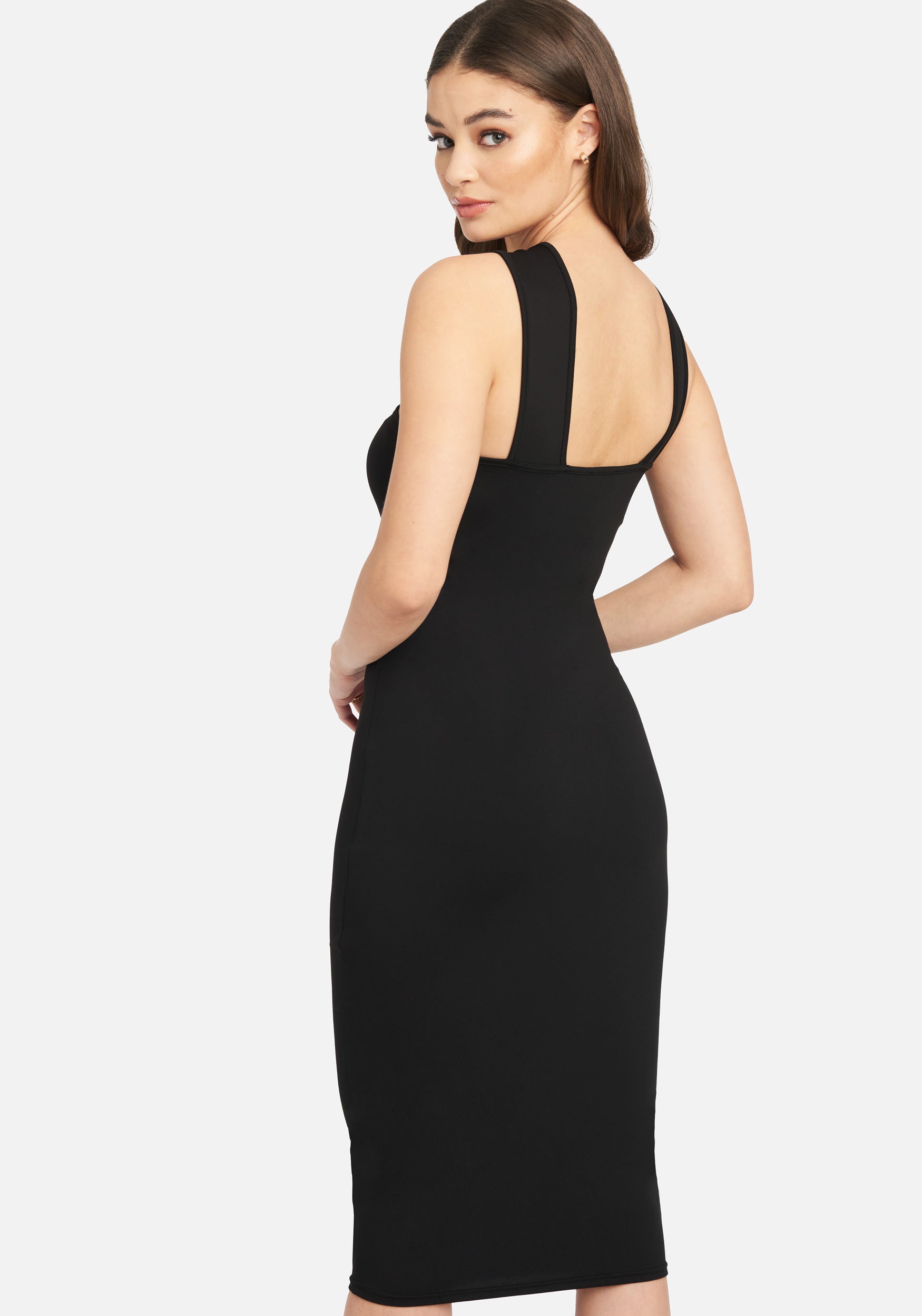 Ring Detail Asymmetrical Strappy Dress