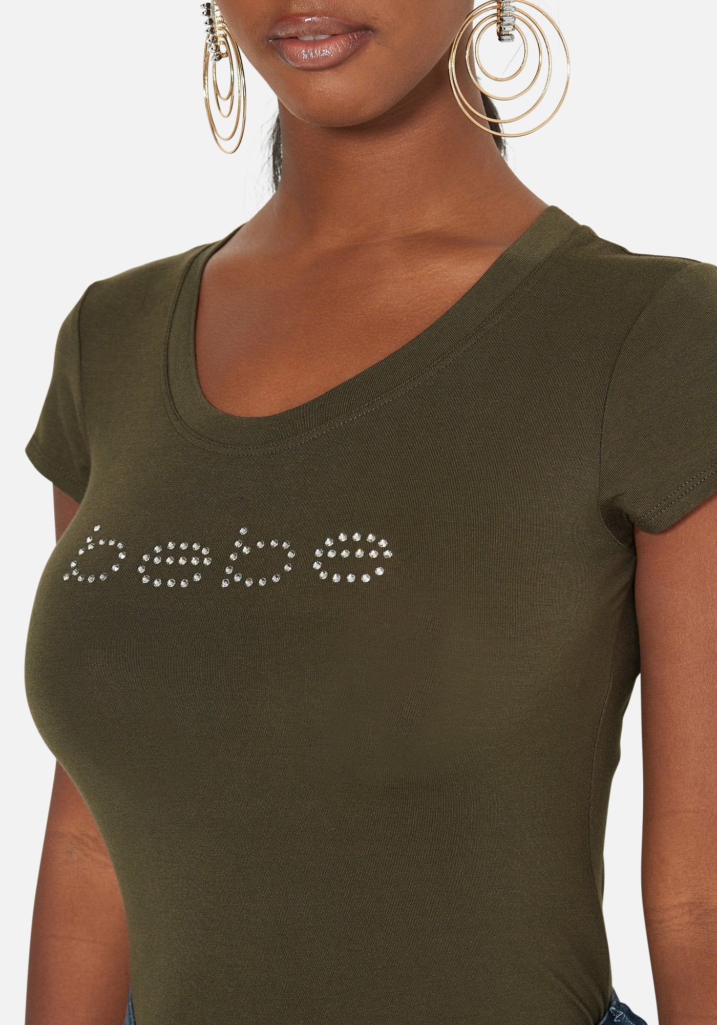 Crystal Logo Short Sleeve Tee