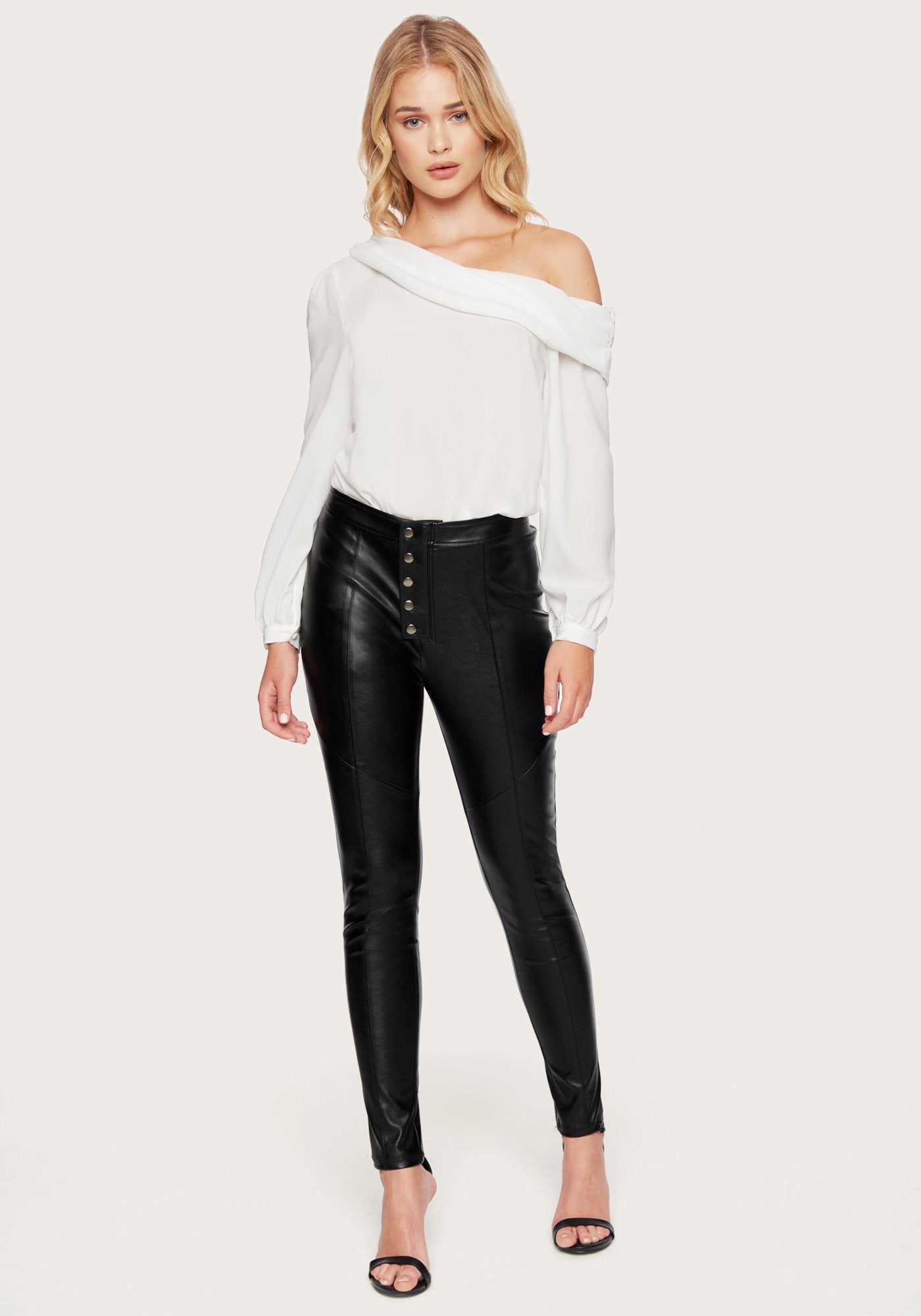 Button Front Leggings