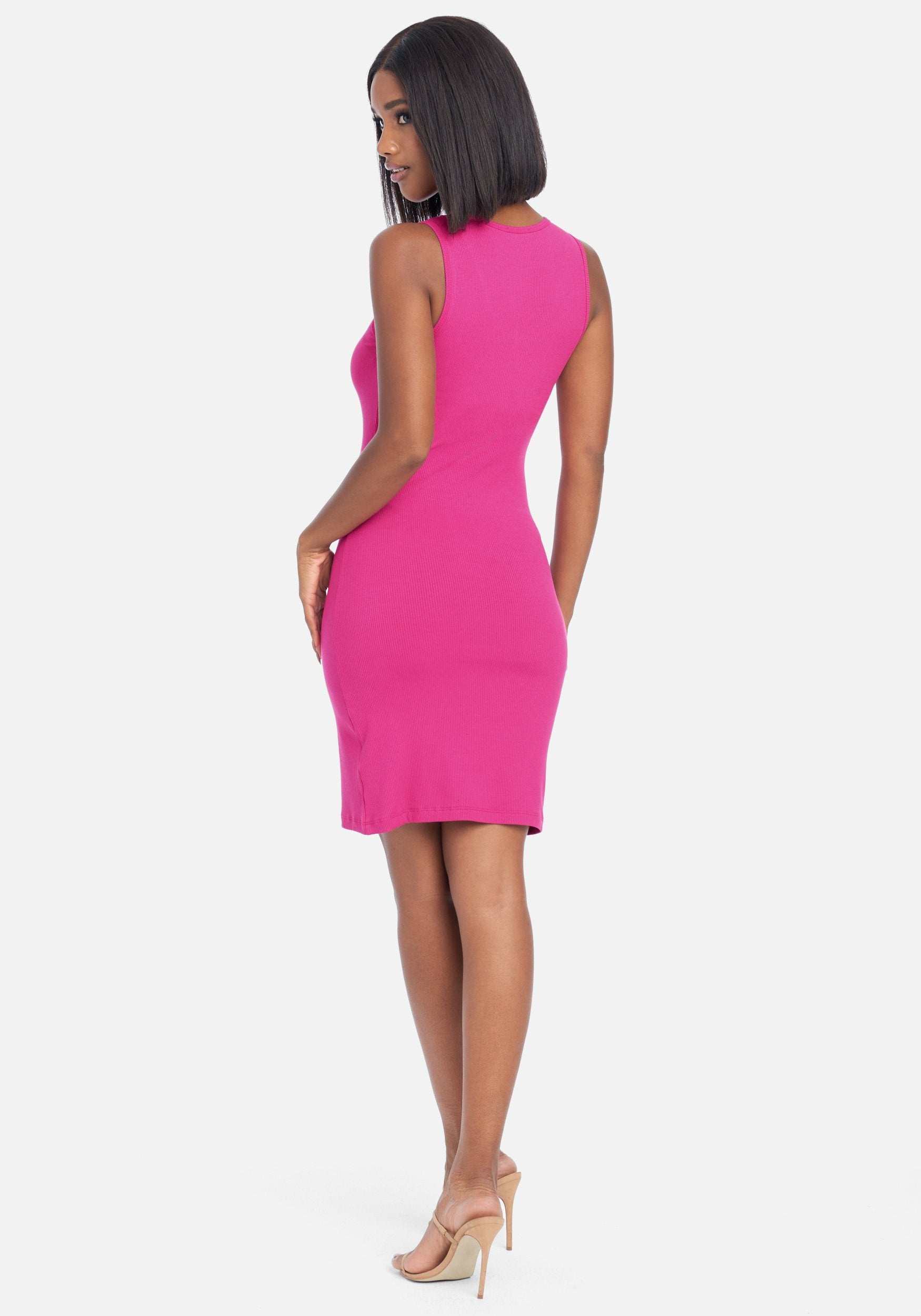 Logo V-Neck Tank Dress