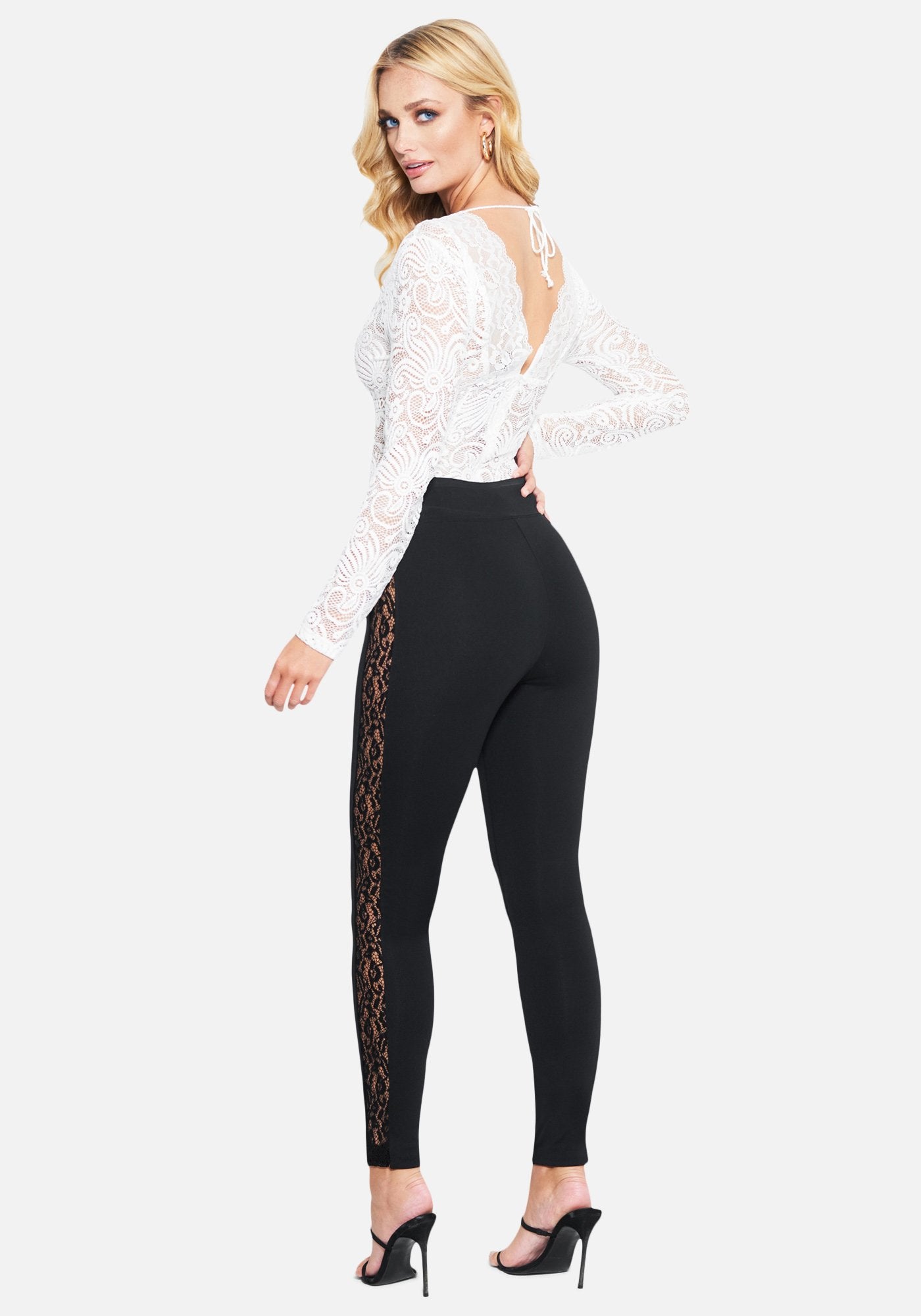 Side Lace Panel Legging