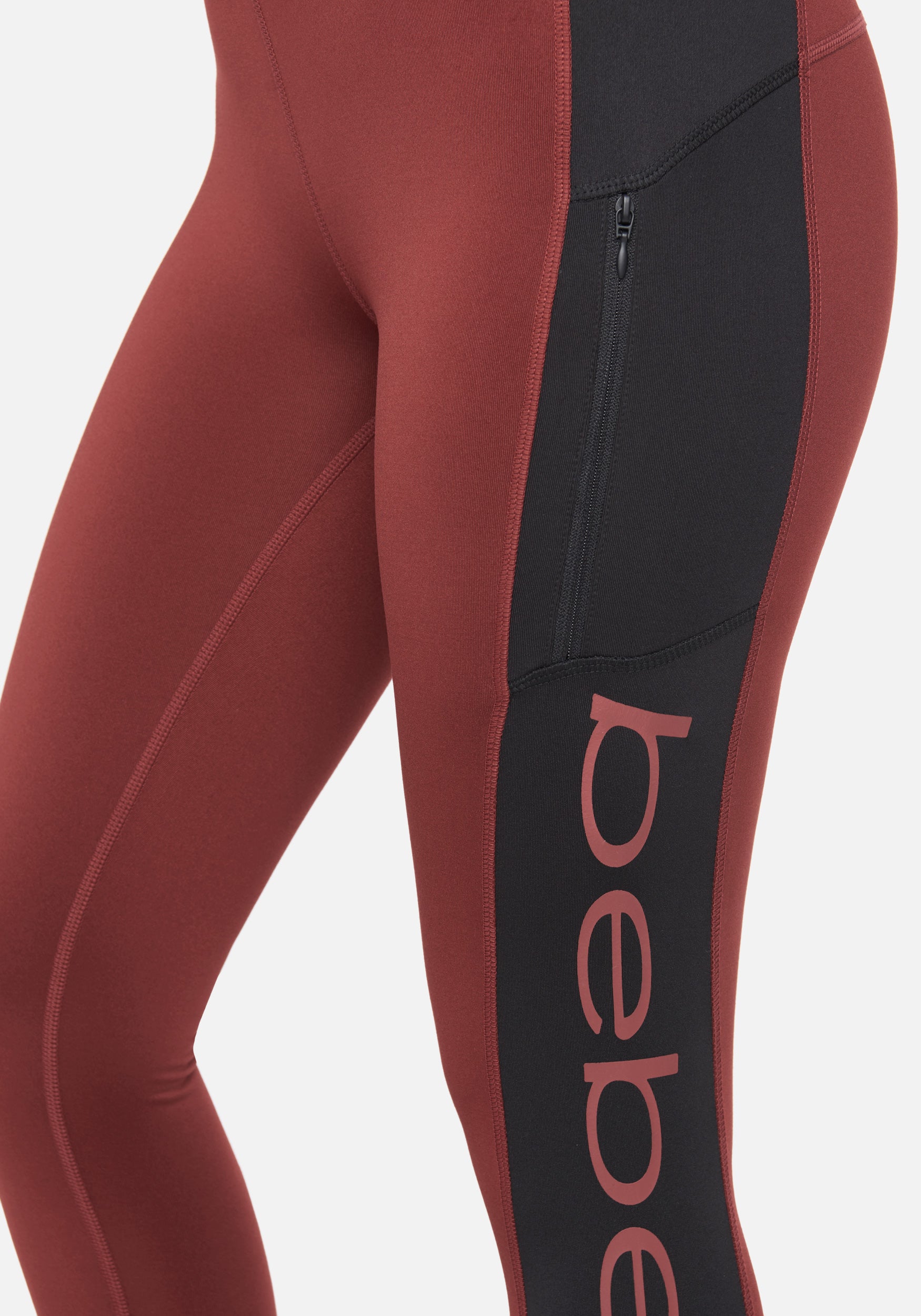 Bebe Sport Side Panel Legging with Side Zip Pocket