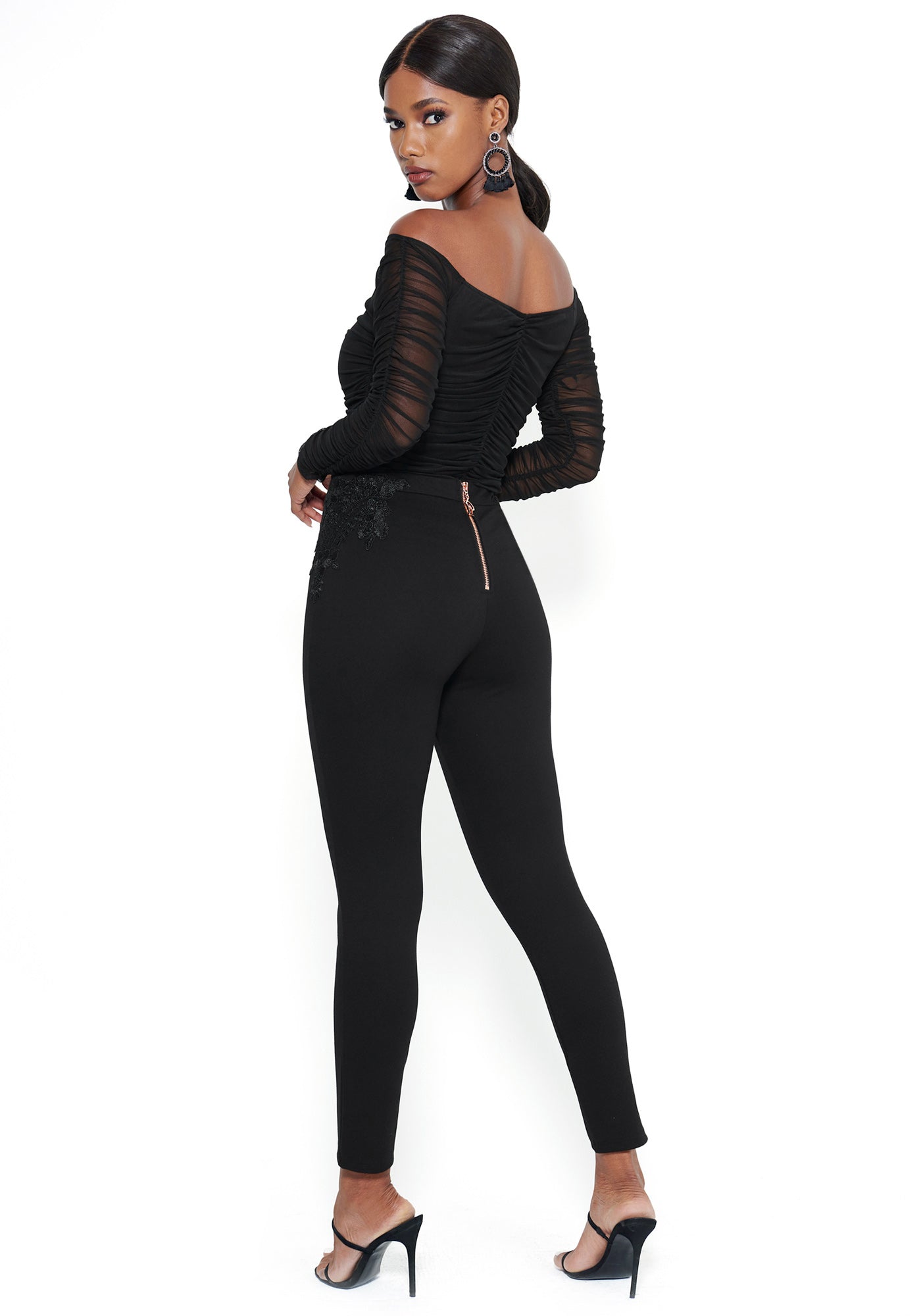 Lace Inset Detail Legging