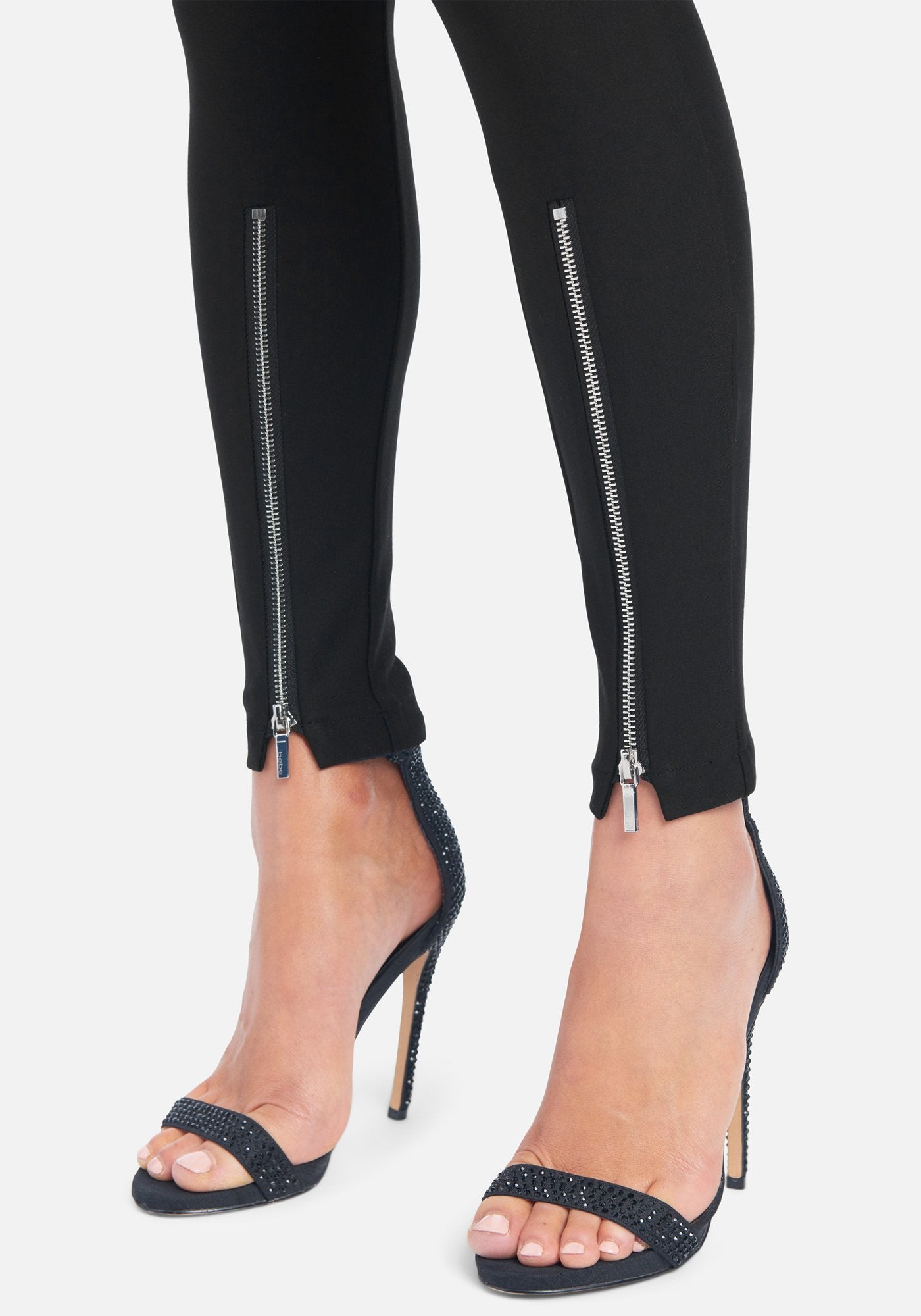 High Rise Zipper Front Legging