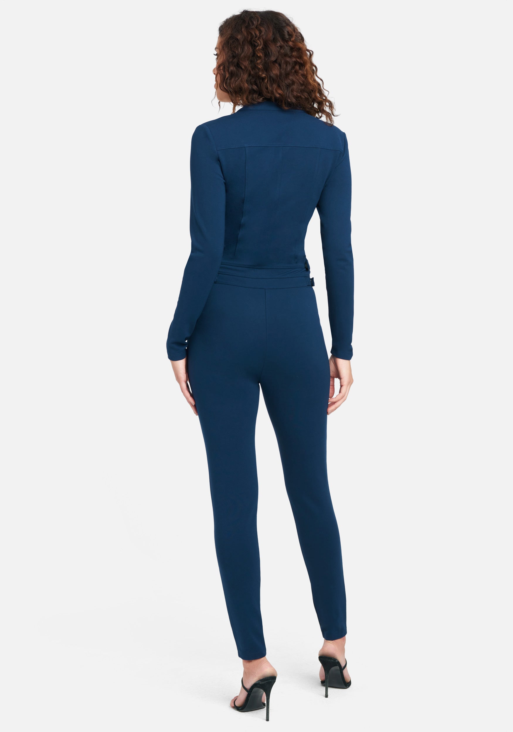 Moto Zip Front Jumpsuit