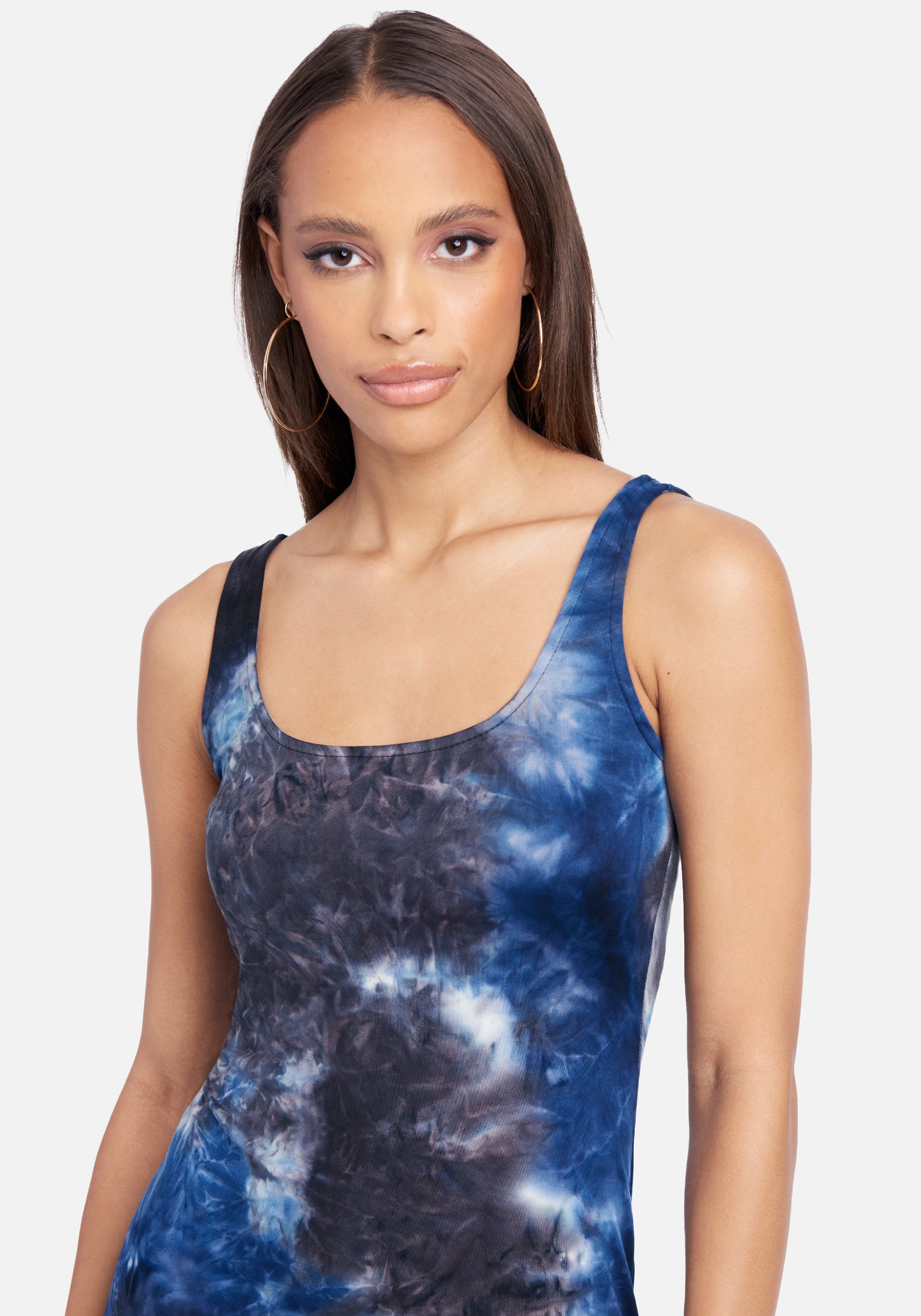 Scoop Neck Tank Slit Maxi