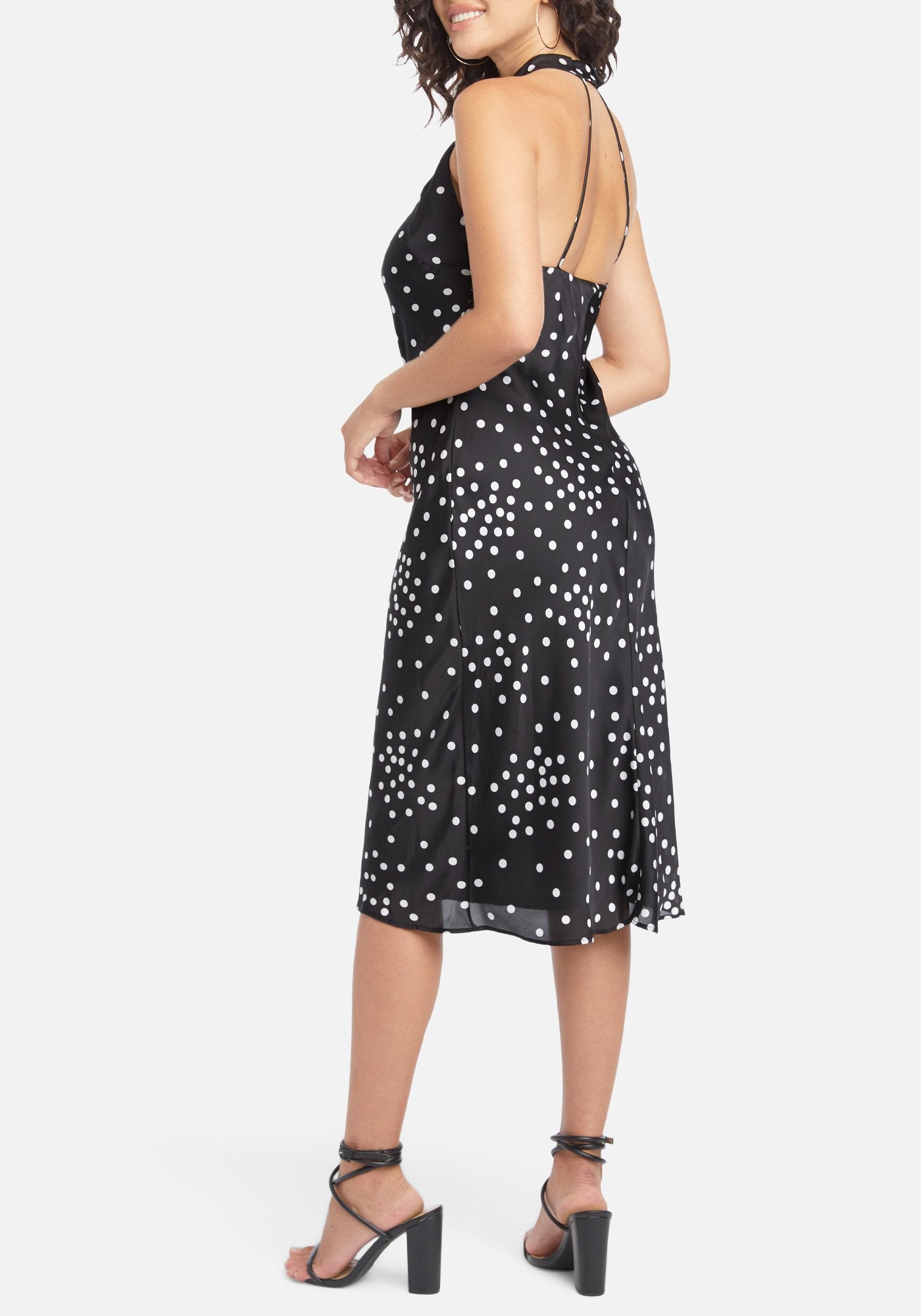 Polka Dot Halter Midi