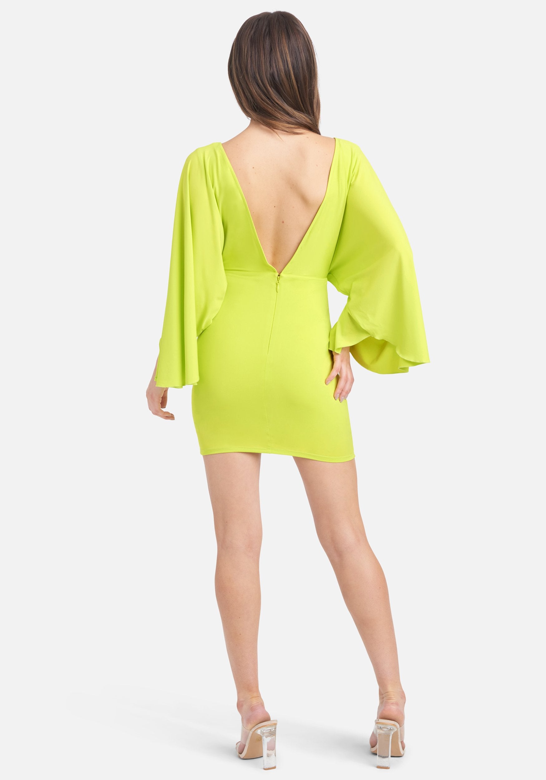 Plunge Wing Mini Dress