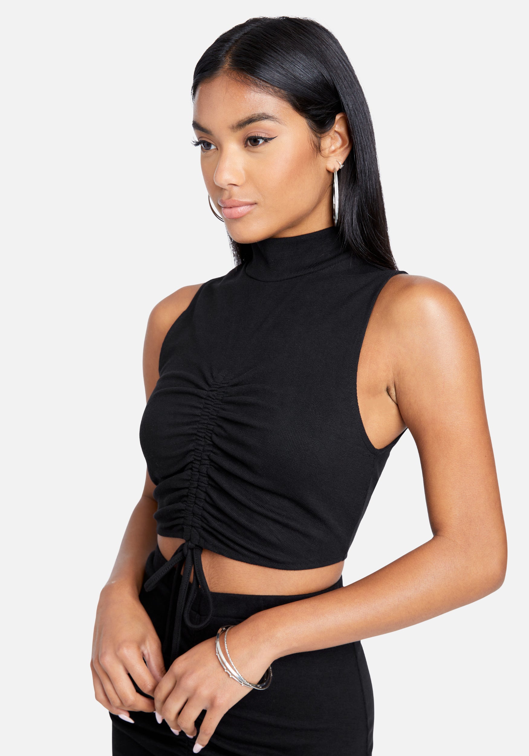 Two Piece Shirred Knit Dress