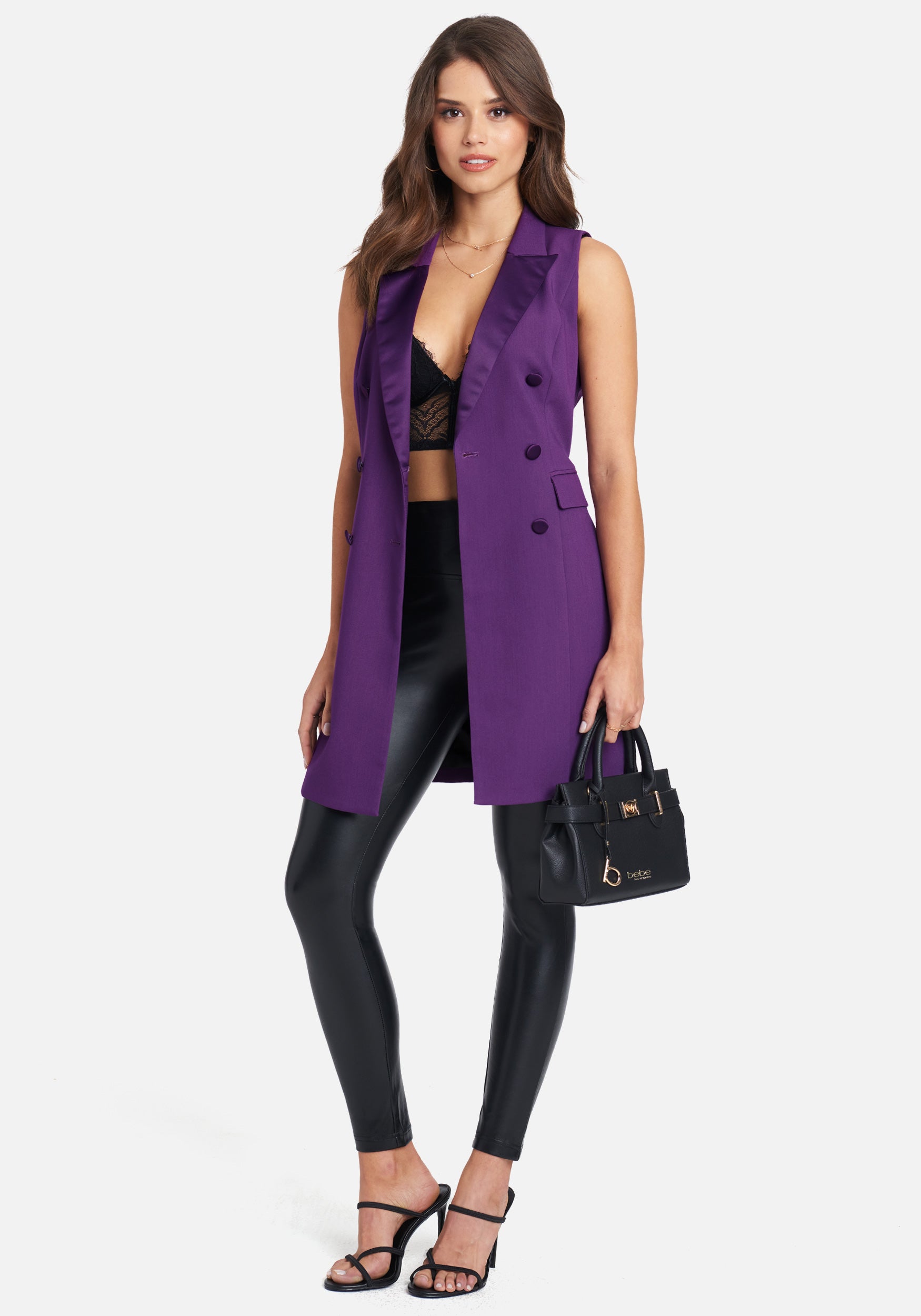 Tuxedo Style Stretch Twill Double Breast Vest