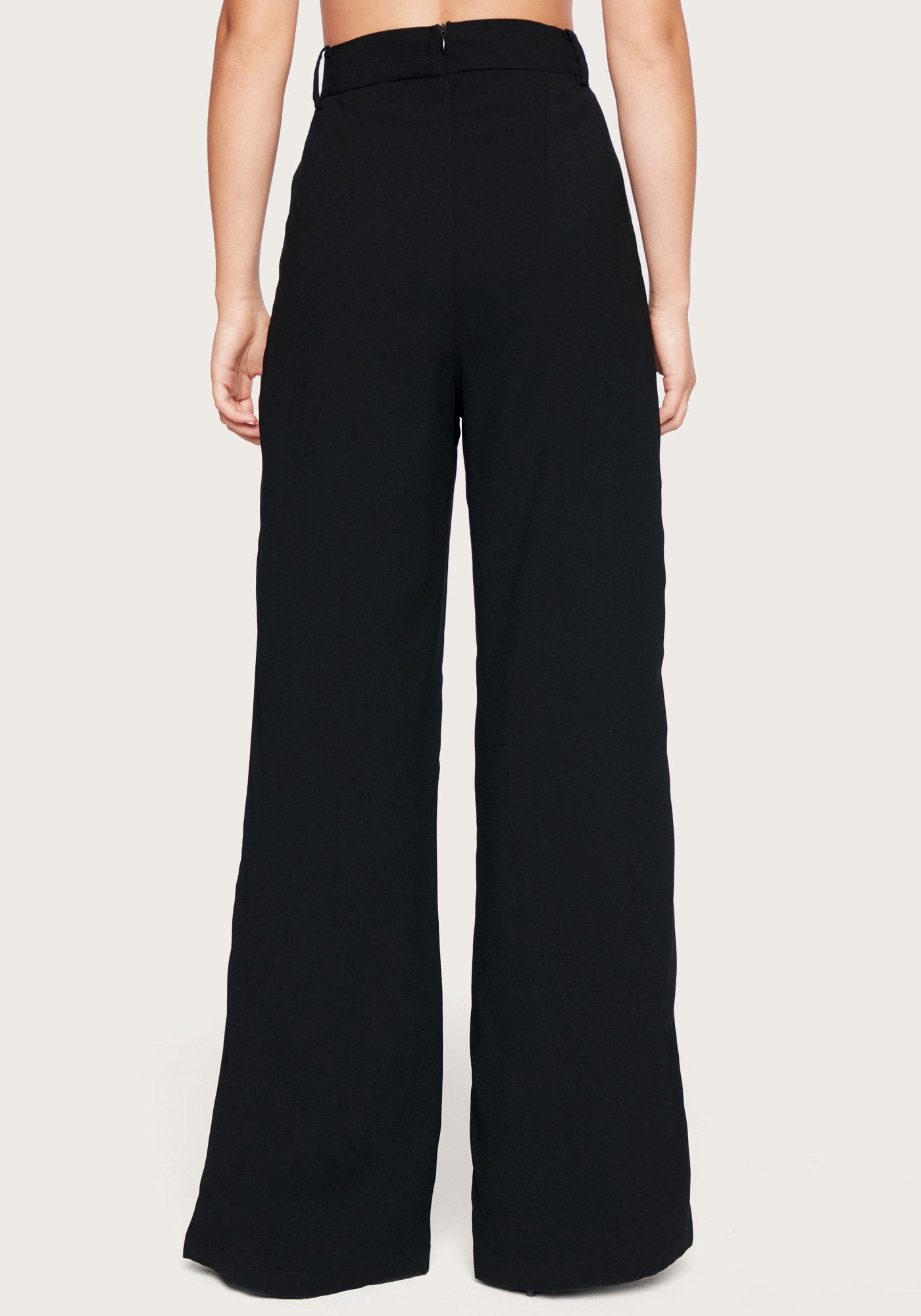 Crepe Wide Leg Pants