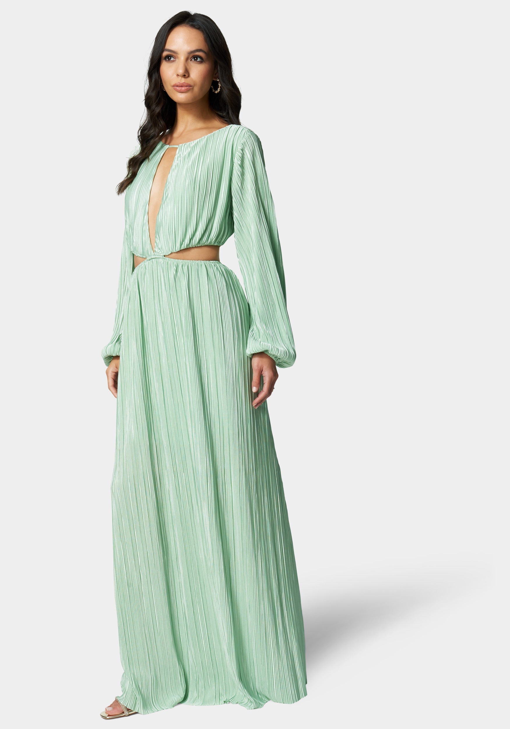 Open Back Cutout Maxi Dress