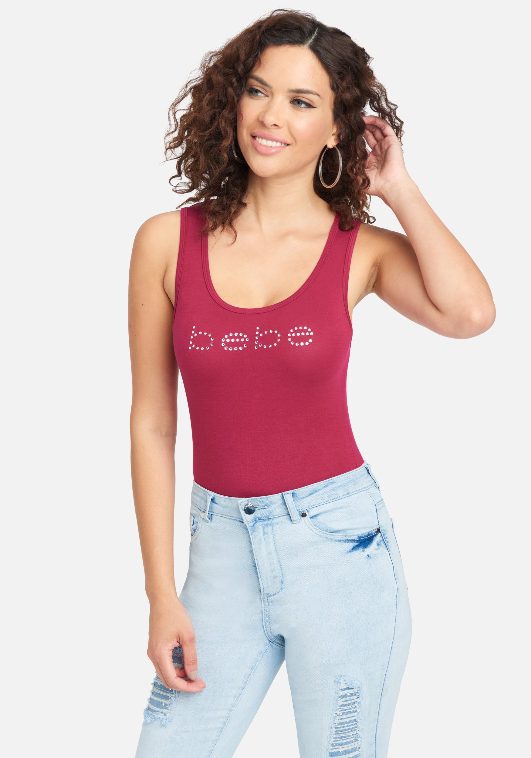 Crystal Logo Jersey Tank Top