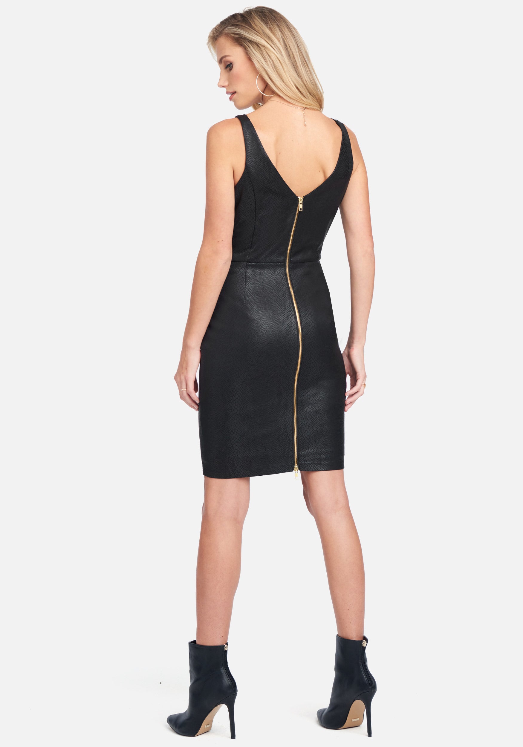 Snake Embossed Dress