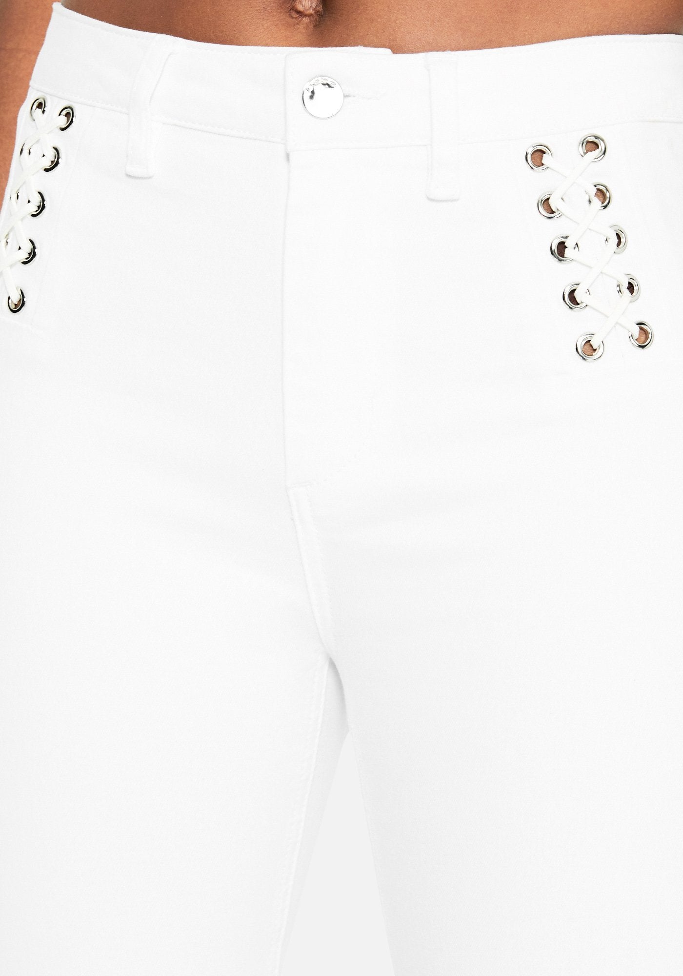Lace Detail Skinny Jeans